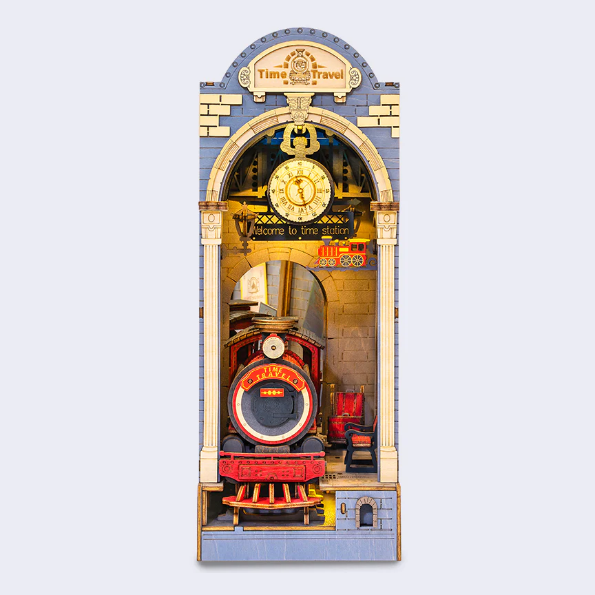 3D Booknook & Wonderland Bookends Kit - Time Travel Booknook - Image 2