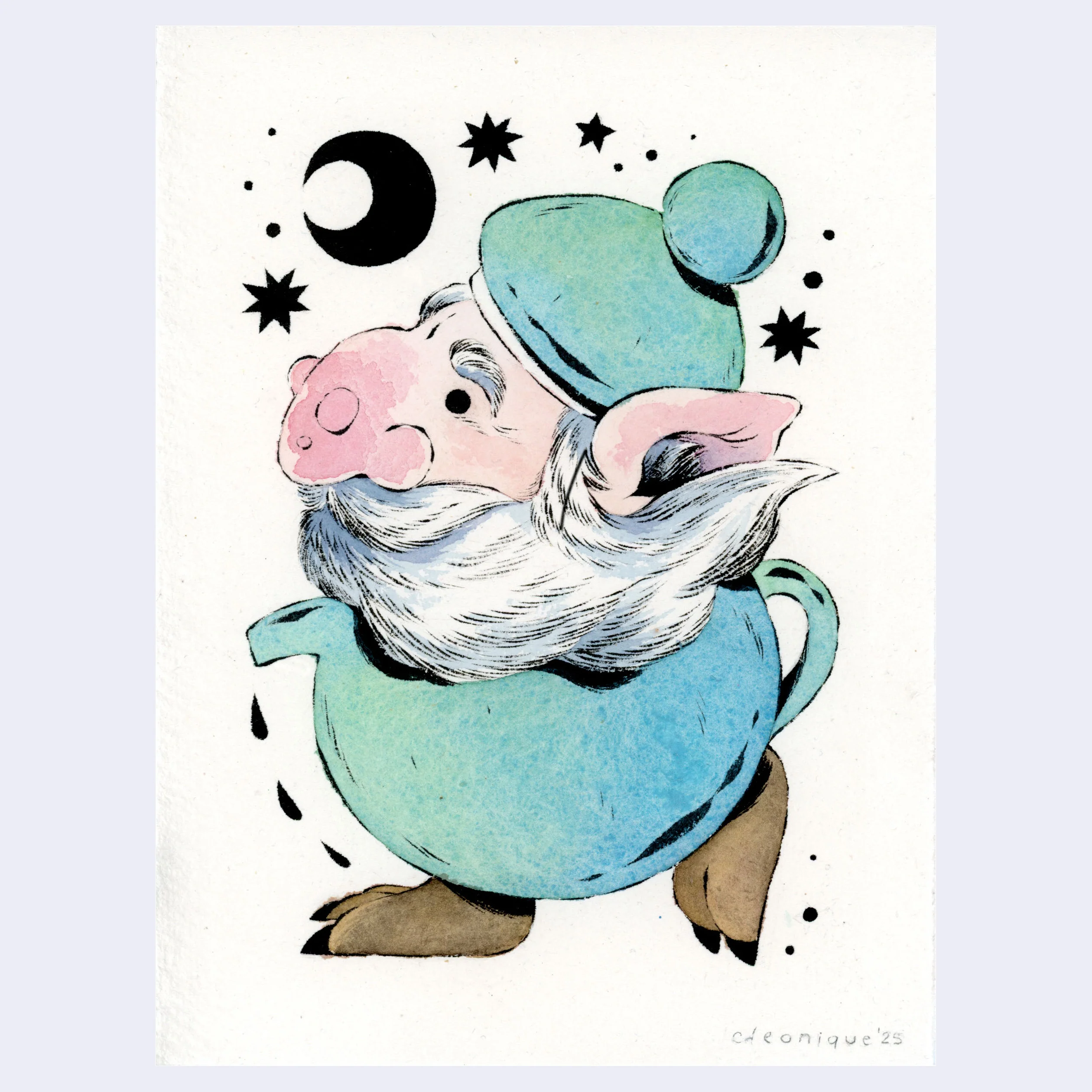 5x7 (2025) - #82 - Cleonique Hilsaca - "Tea Gnome"