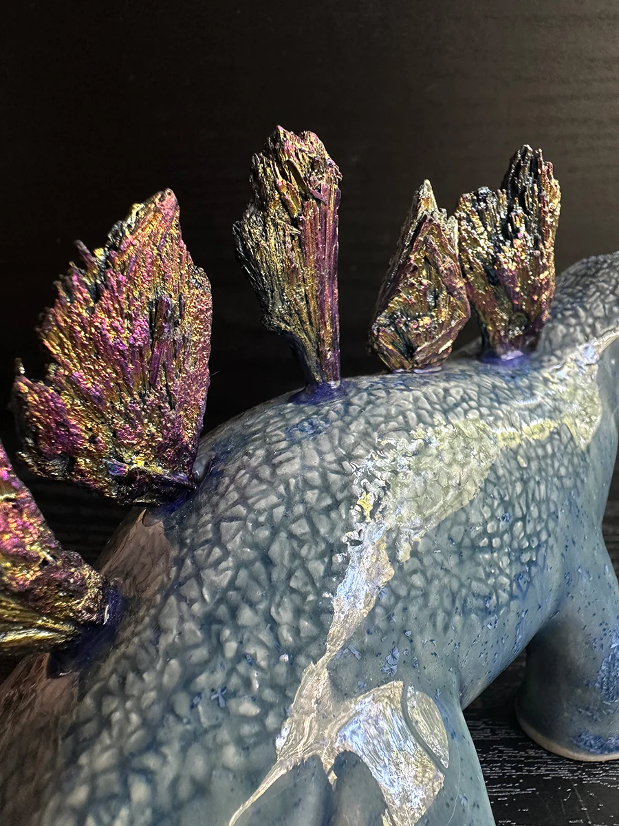 5x7 (2025) - #12 - Ginger Chen - "Titanium Kyanite Dino #2" - Image 3