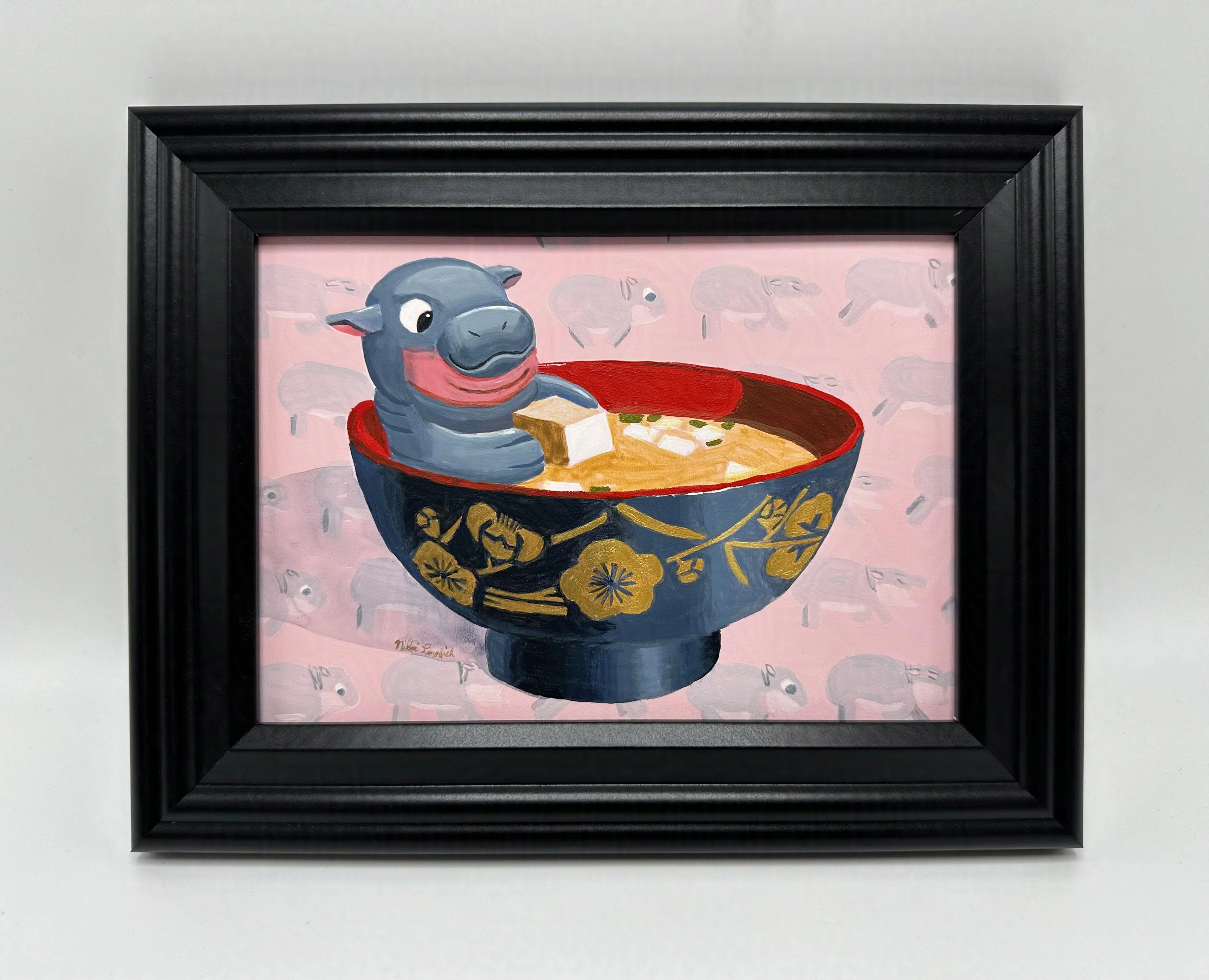 5x7 (2025) - #44 - Nikki Longfish - "Miso MooDeng" - Image 2