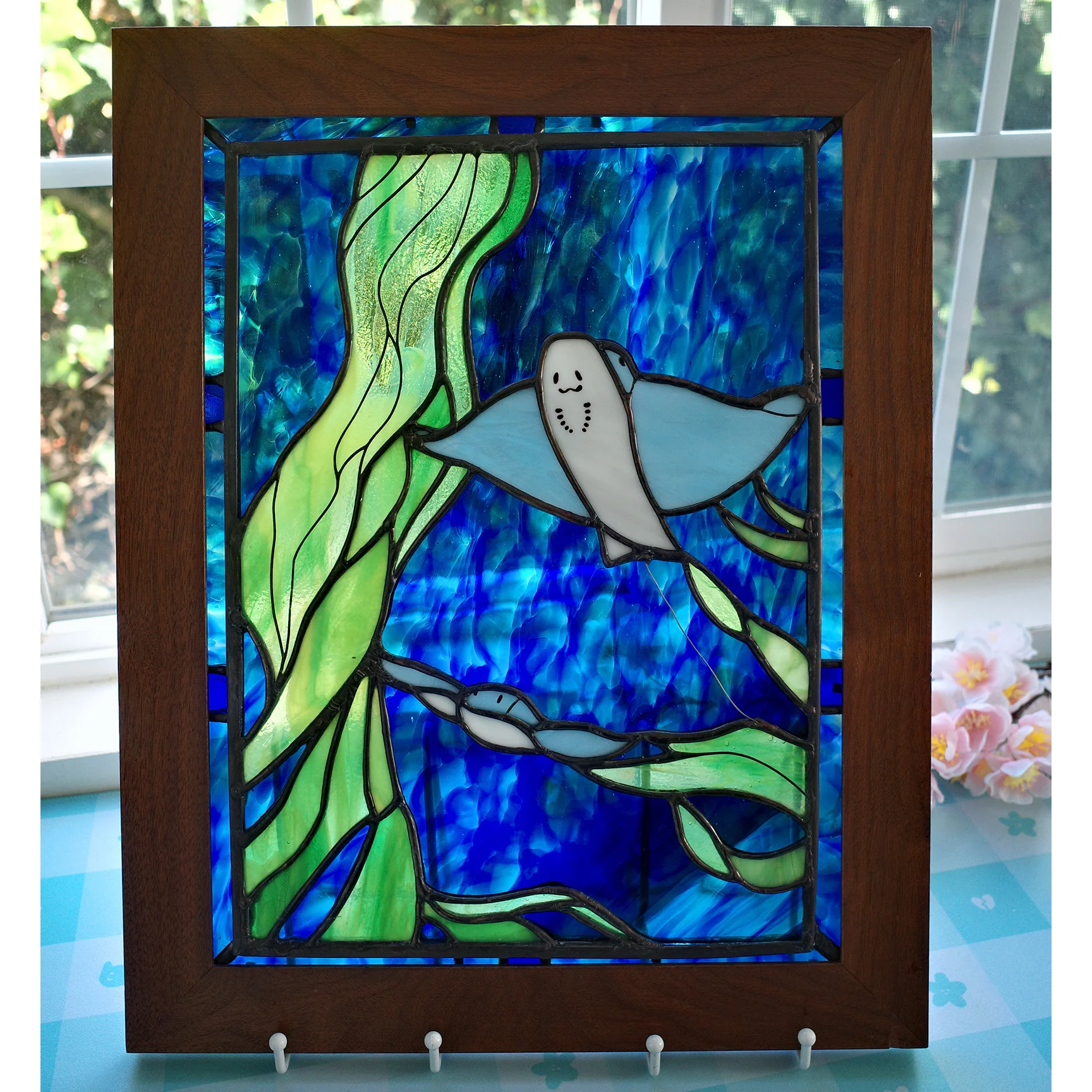 ANIMALS - #55 - Susan Lin - "Bat Rays in Kelp Forest"