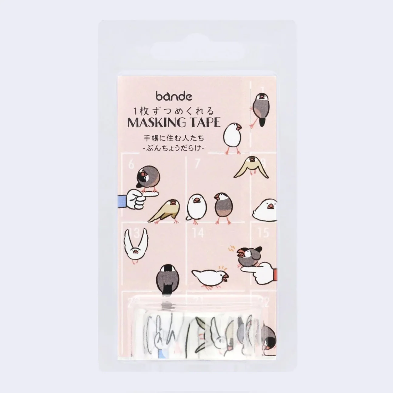 Bande - Bird Washi Sticker Roll (People Who Live in Planners)