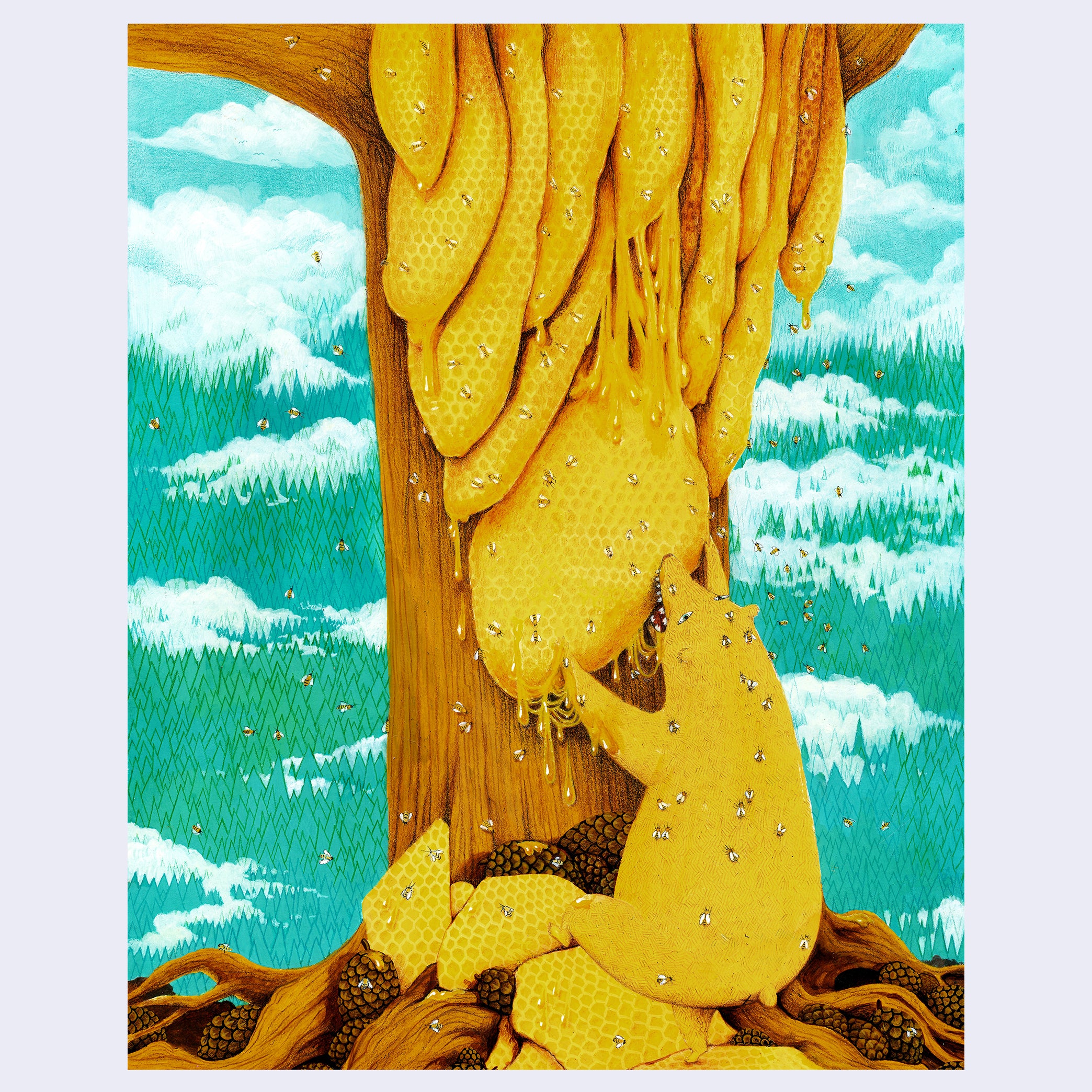 Cassia Lupo - Honey Bear Print 8 x 10