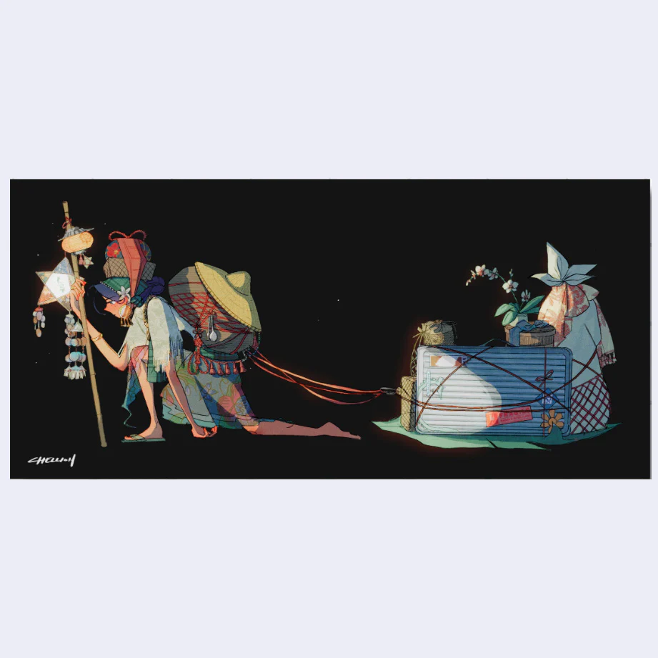 Chellioh - "Baggage" Art Print