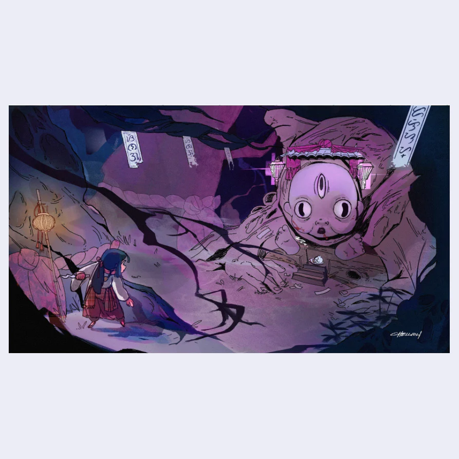 Chellioh - "Demon in the Forest" Art Print