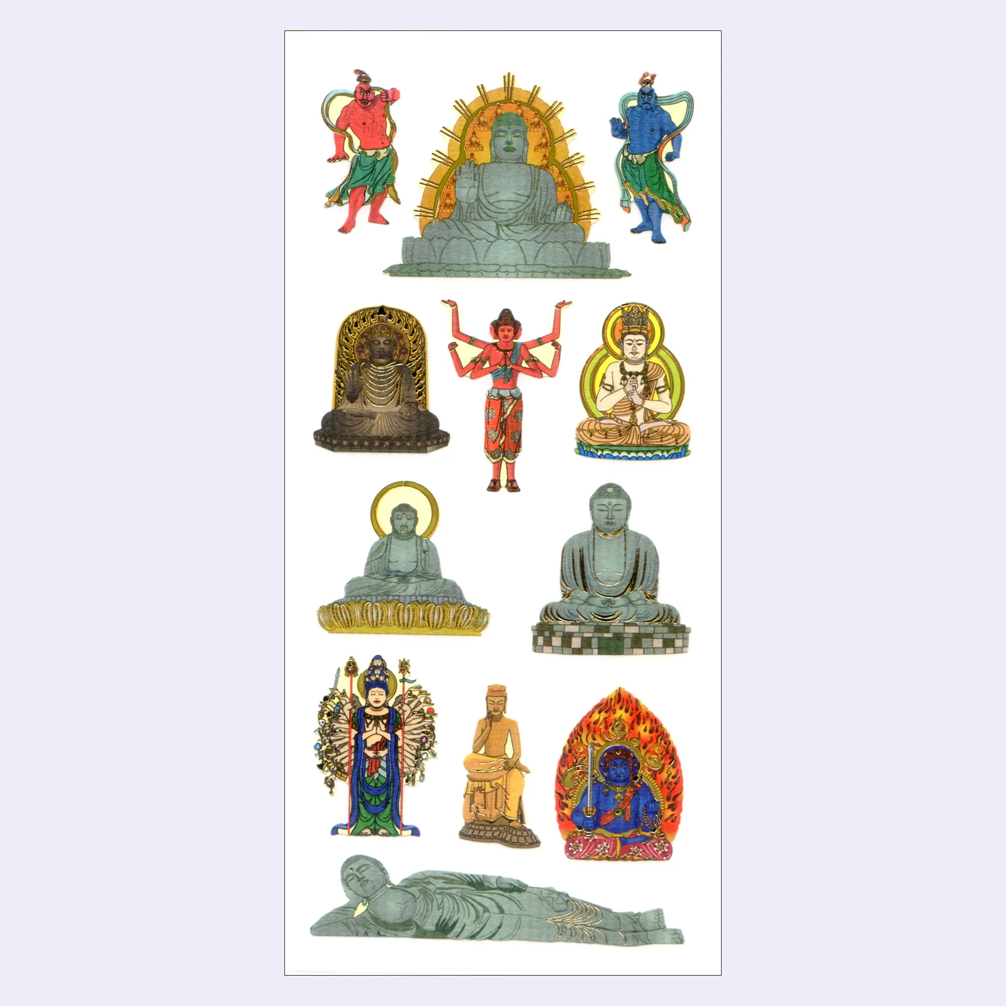 Daibutsu Butsuzo Buddhism Sticker Sheet
