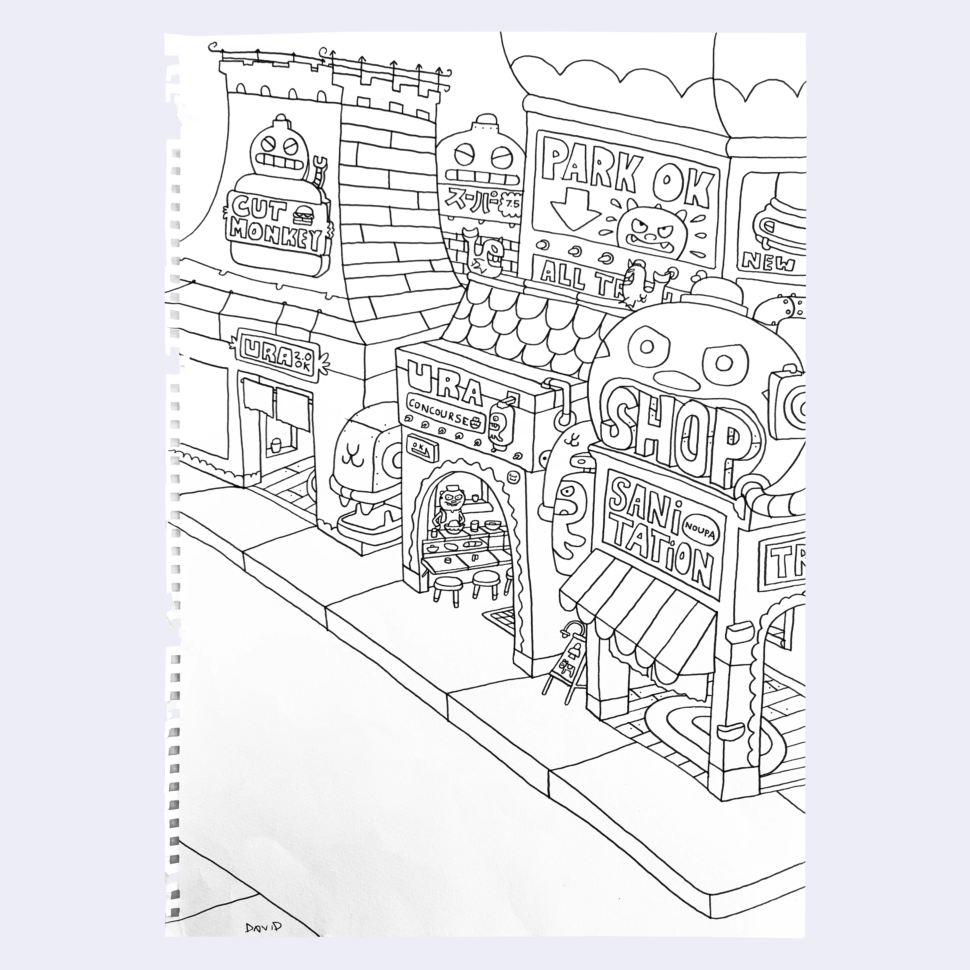David Horvath - "Park OK" City Original Drawing