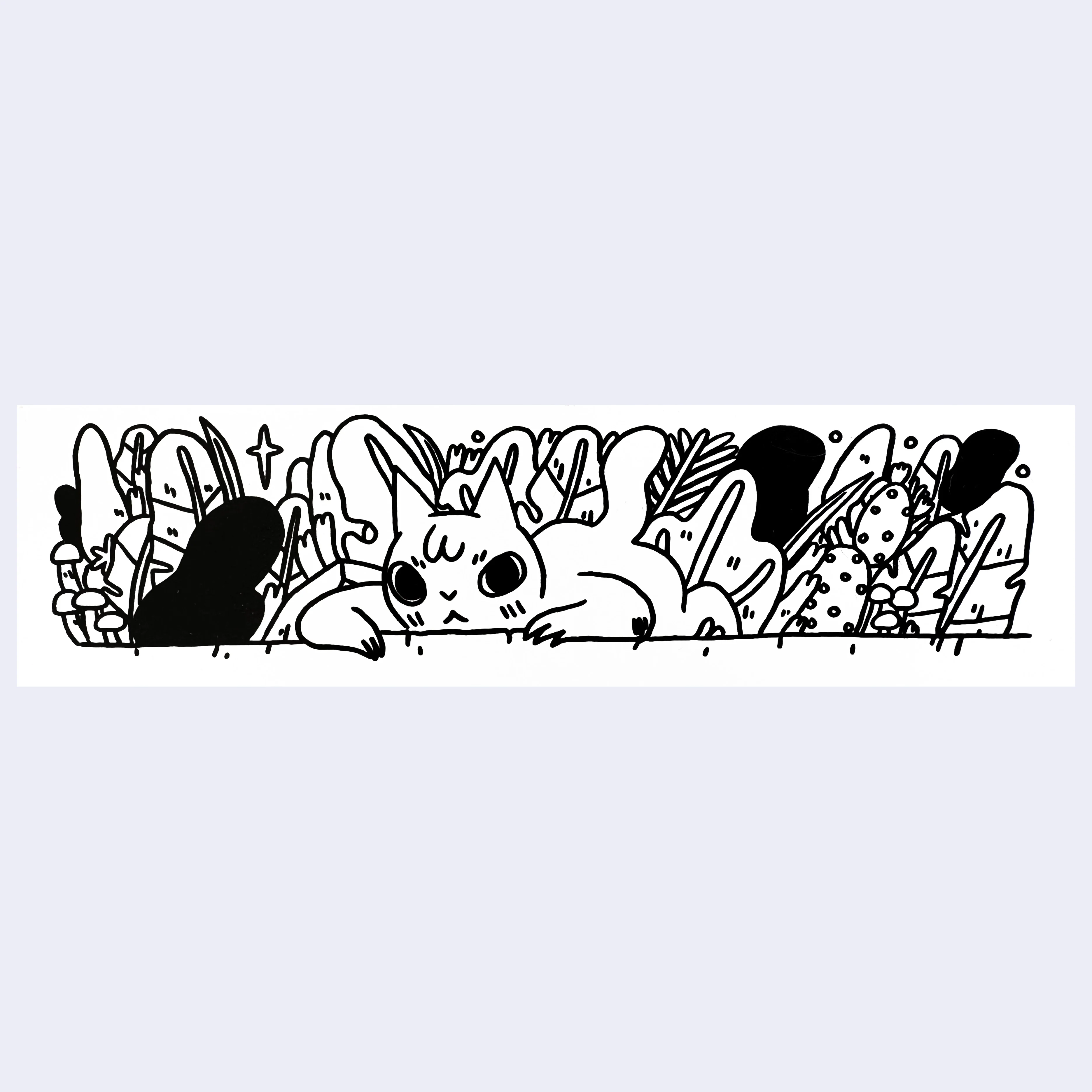 Deth P. Sun - Cat Resting Sticker