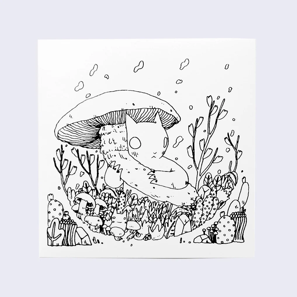 Deth P. Sun - Mushroom Cat Sticker