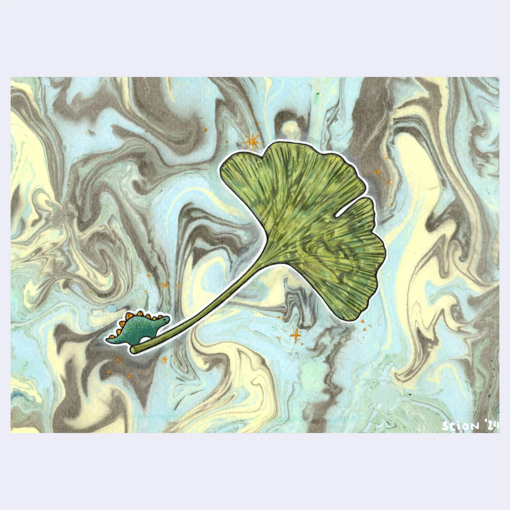Dino Show 2024 - Scion Illustration - "Ginkgo Guardian"