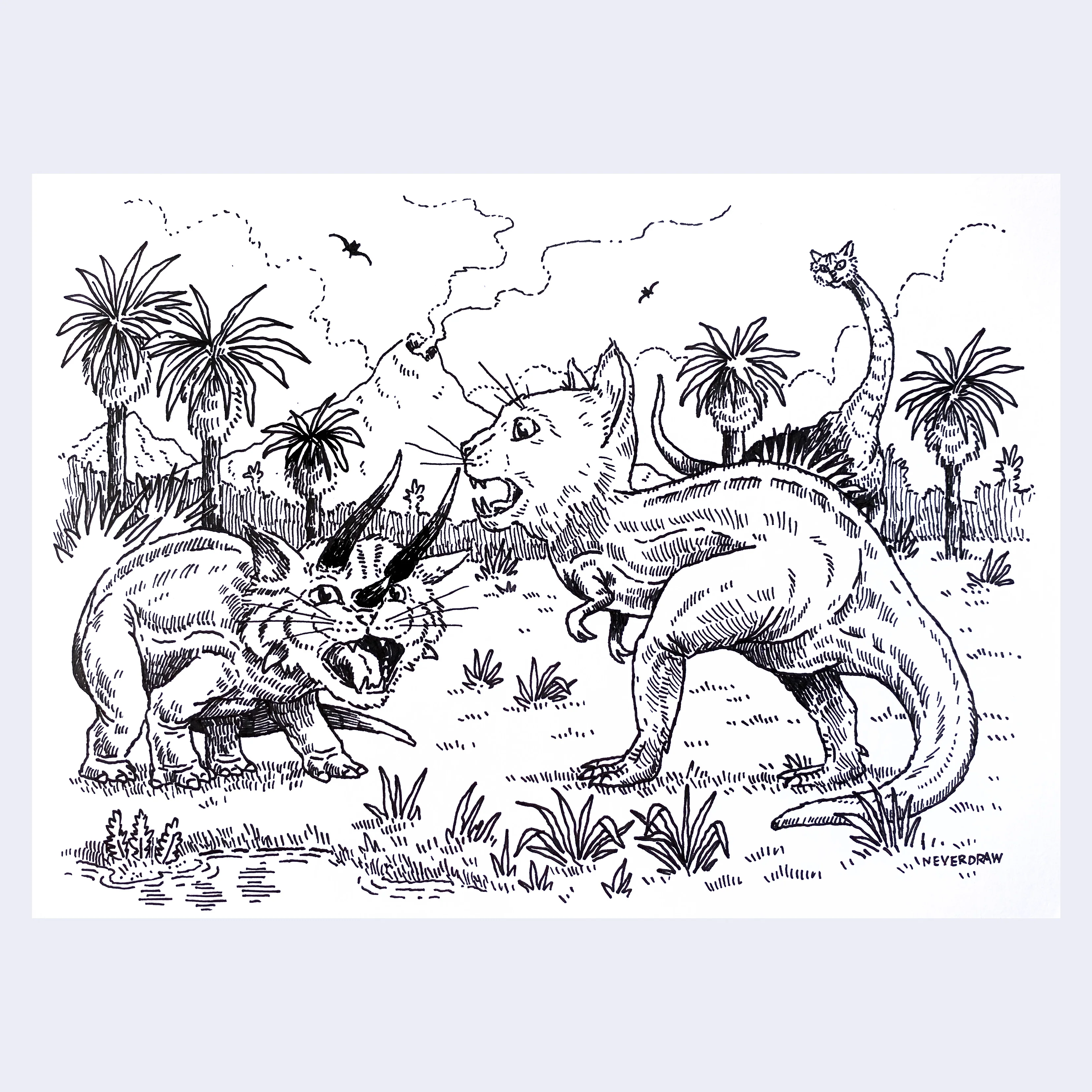 Dino Show 2025 - I NEVER DRAW - "When Cats Ruled the Earth"
