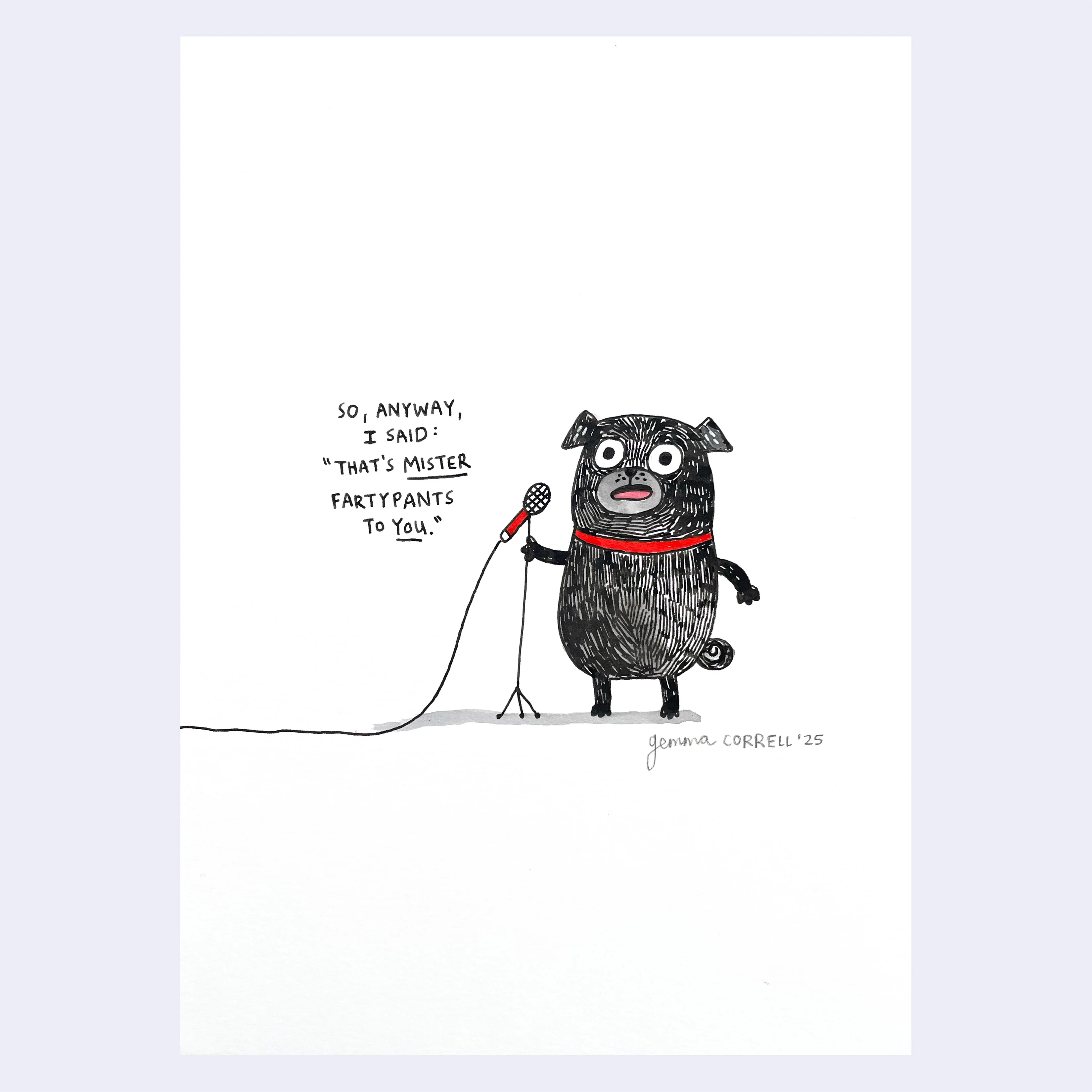 Doggo Show 2025 - Gemma Correll - "Fancy Pants"