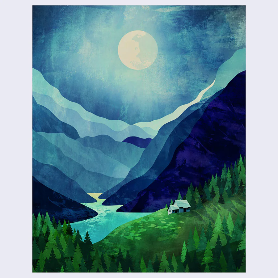 Durido - Moonlight Shadow Print