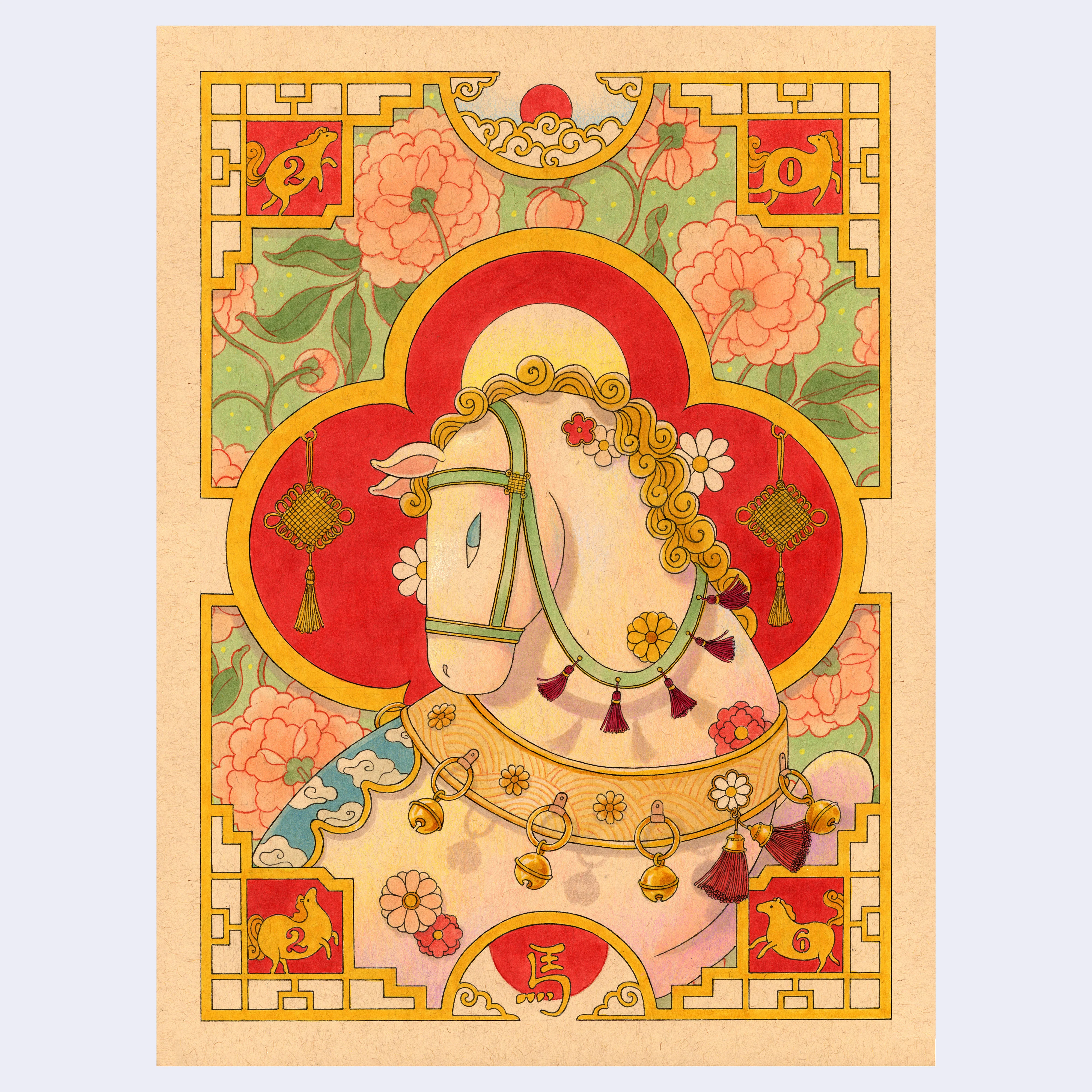 Felicia Chiao - online "Year of the Horse" Art Print (Large - 11 x 14)