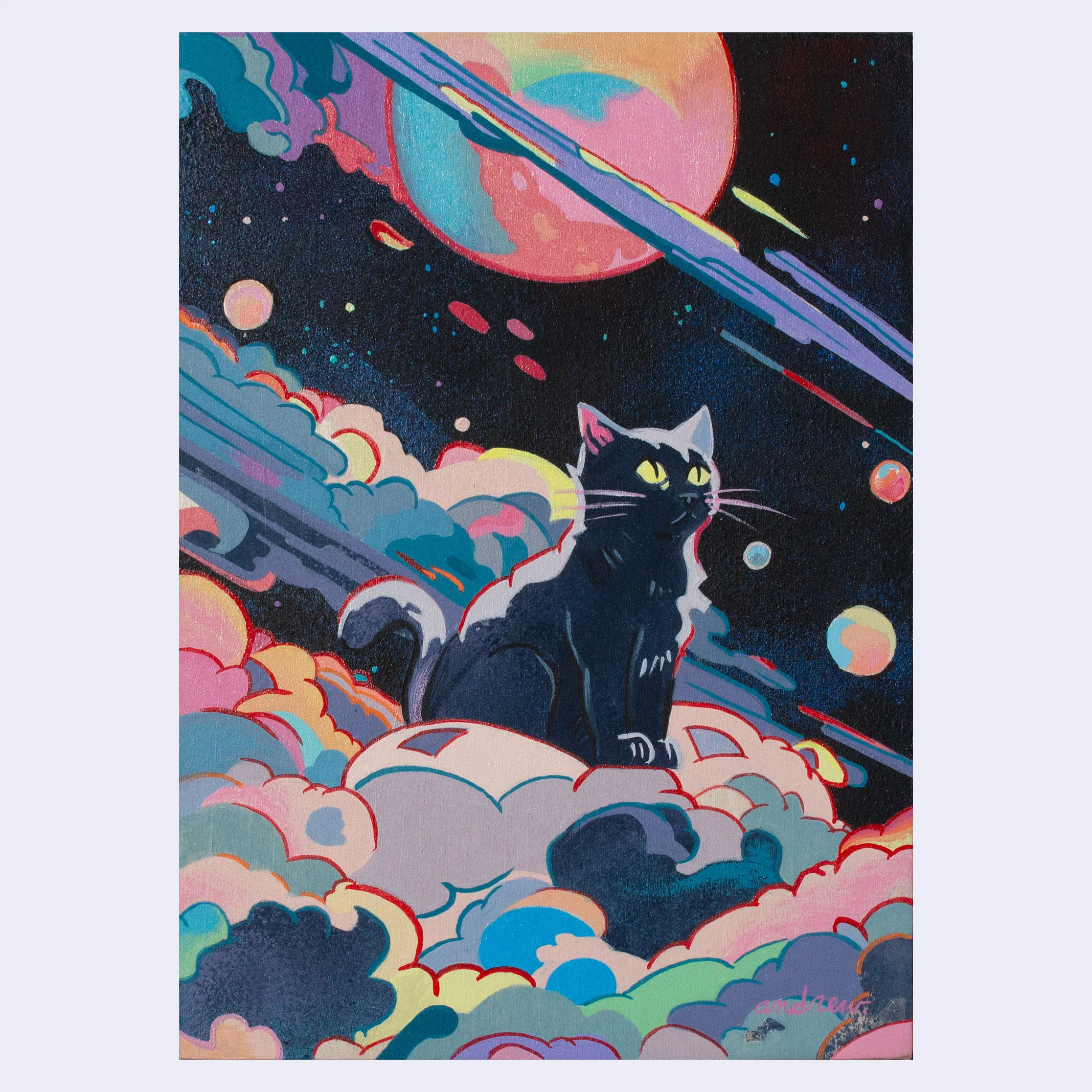 Five by Seven - #77 - Andrew Brandou - “Space Cat A"