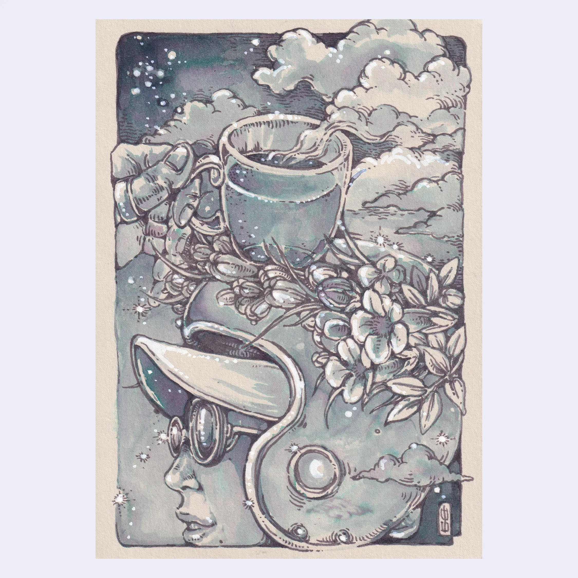 Five by Seven - #46 - Shihori Nakayama - "Sip of Arabica"