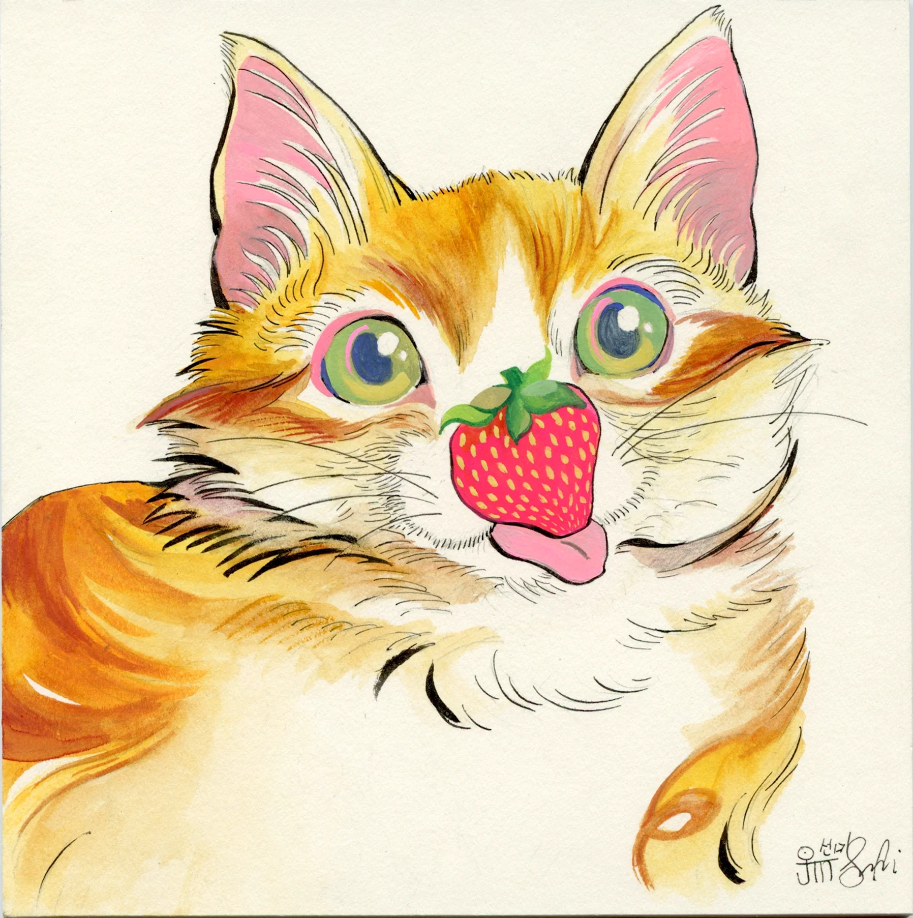 s.jin - "Mystified" Art Print (Fruits & Veggies Show 2025)