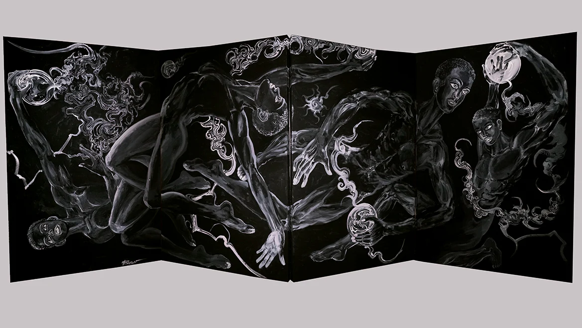 GEKIGACORE - “LUMINOUS — Self Homage to “The Girl and The Black Soldier”(1966), Baron Yoshimoto - #01 "(Byoubu)"