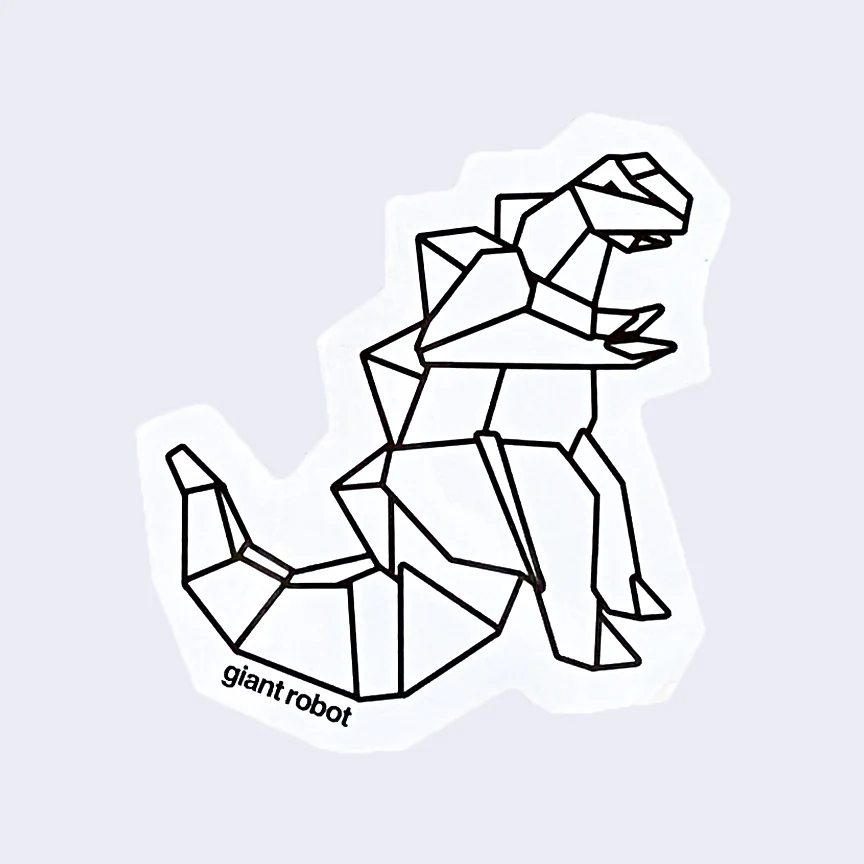 Giant Robot - Origami Kaiju Sticker