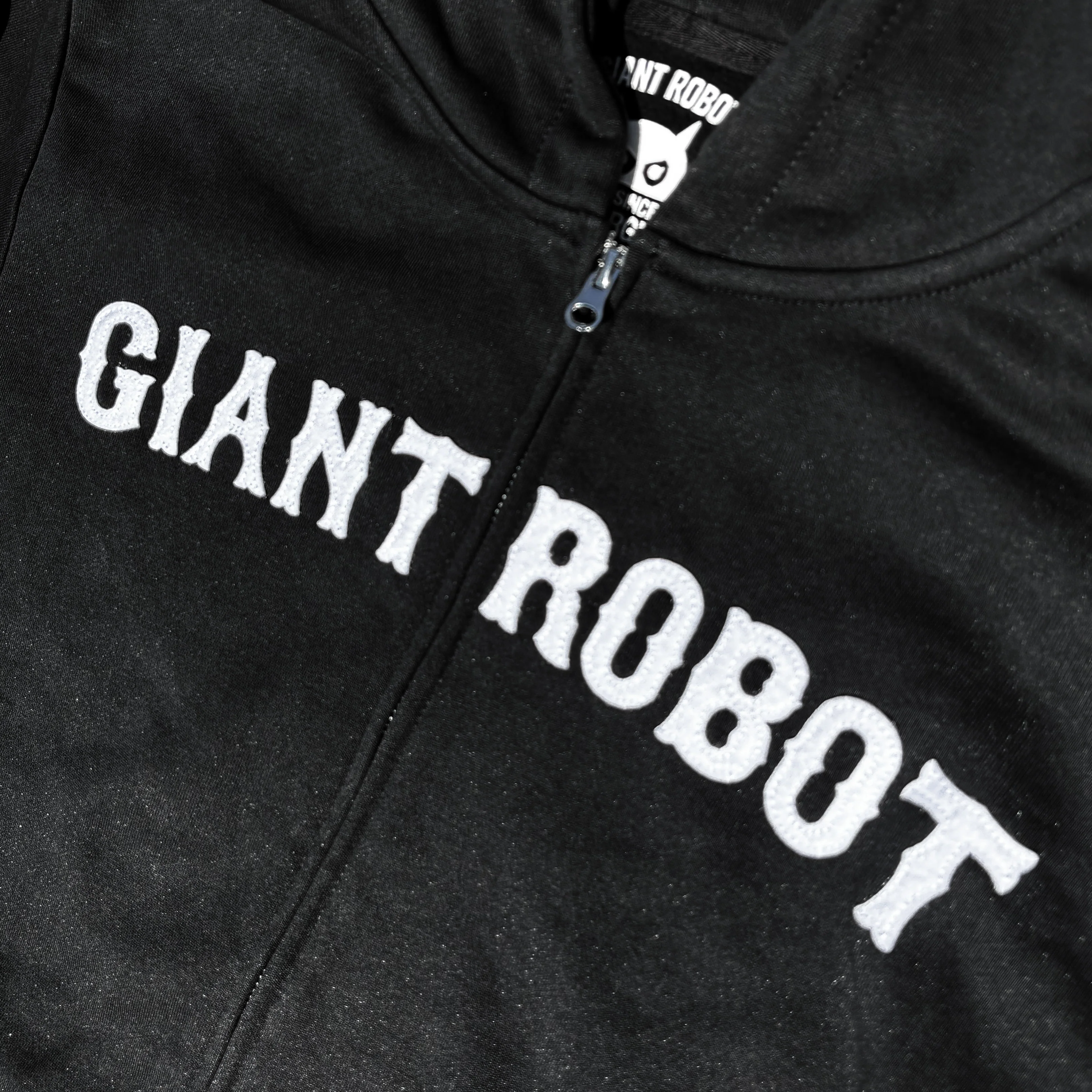 Giant Robot - Retro Zip Hoody (Black and White) - Image 3