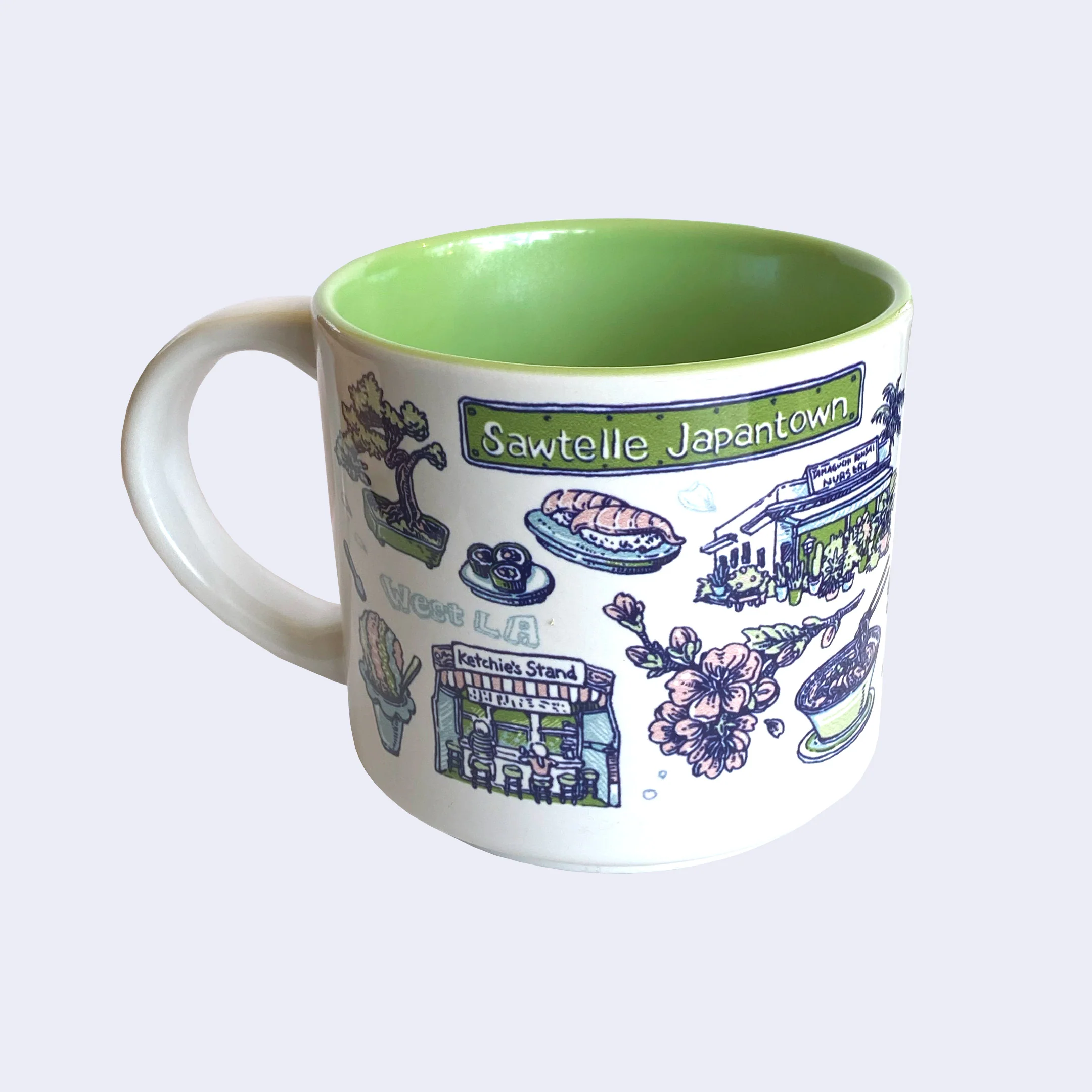 Giant Robot - Sawtelle Mug (Green Accent)