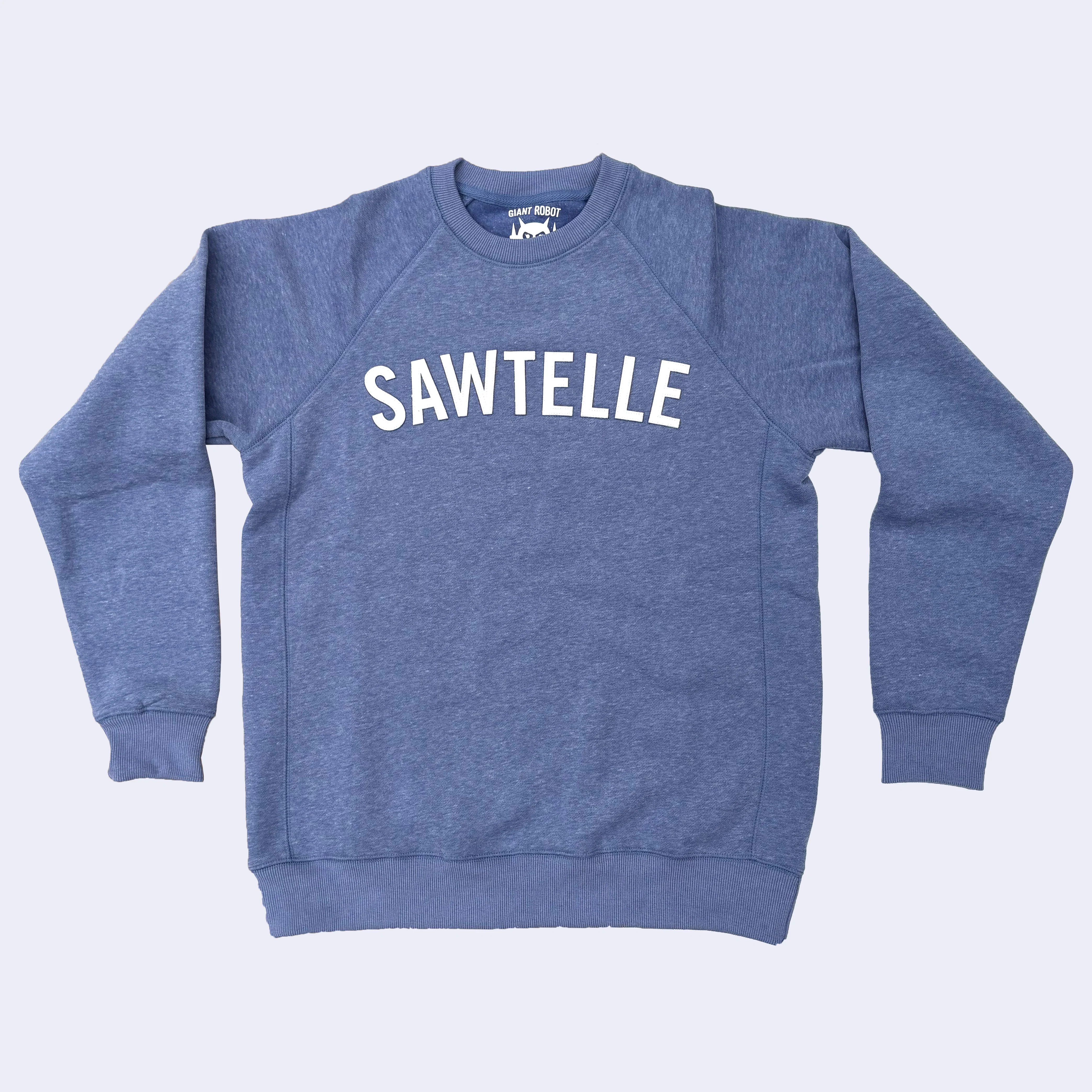 Giant Robot - Sawtelle Raglan Pull-Over Sweatshirt (Light Heather Blue)