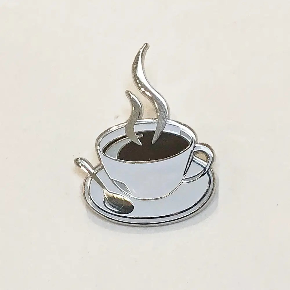 Giant Robot - Steamy Black Coffee Enamel Pin