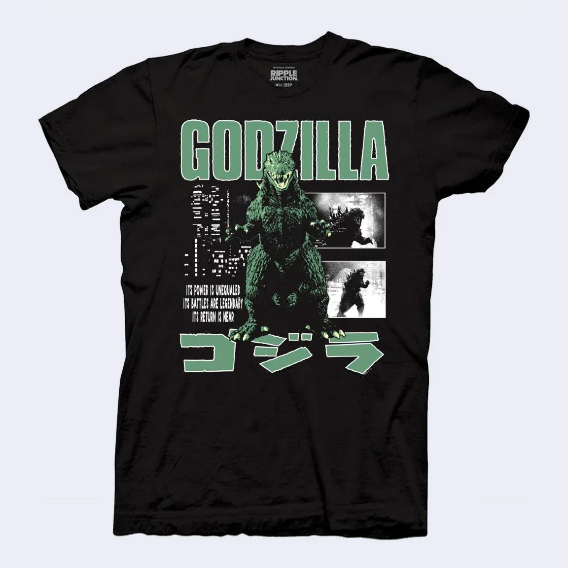 Godzilla - 2000 Stance w/ Kanji T-Shirt (Black)