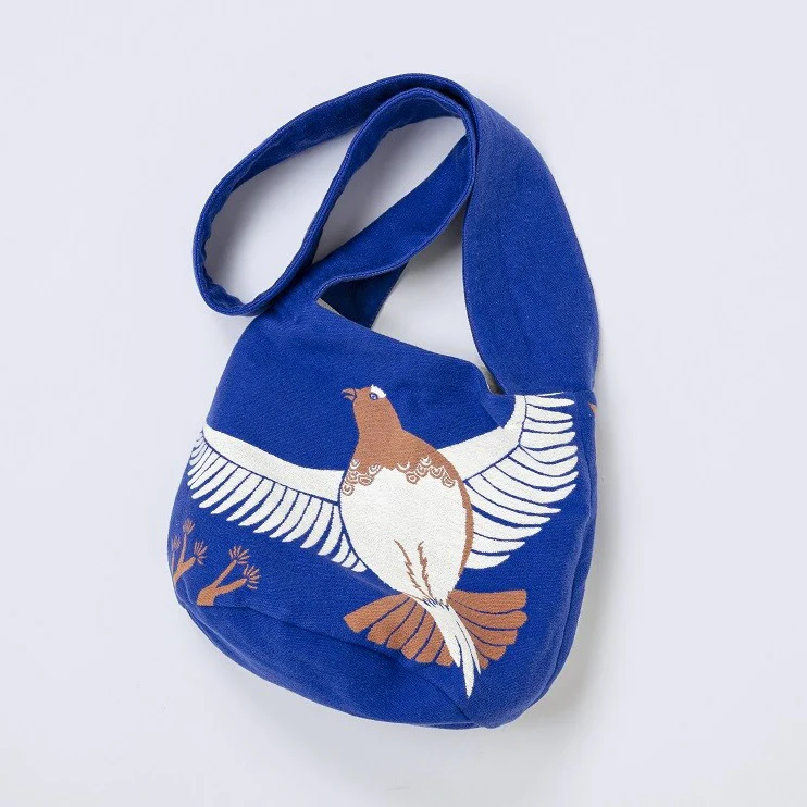 Grouse Bird Shoulder Bag (Blue) - Image 2