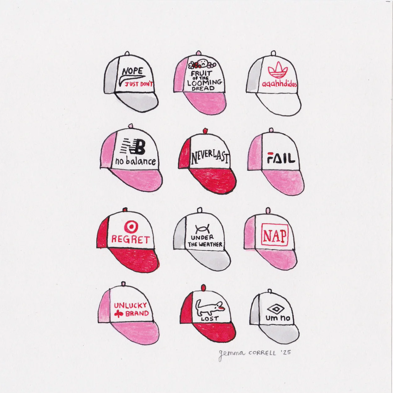 Hello Again - #03 - Gemma Correll - "Hats"