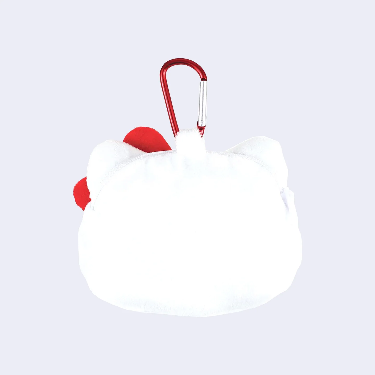 Hello Kitty Plush Zipper Pouch w/ Carabiner - Image 2