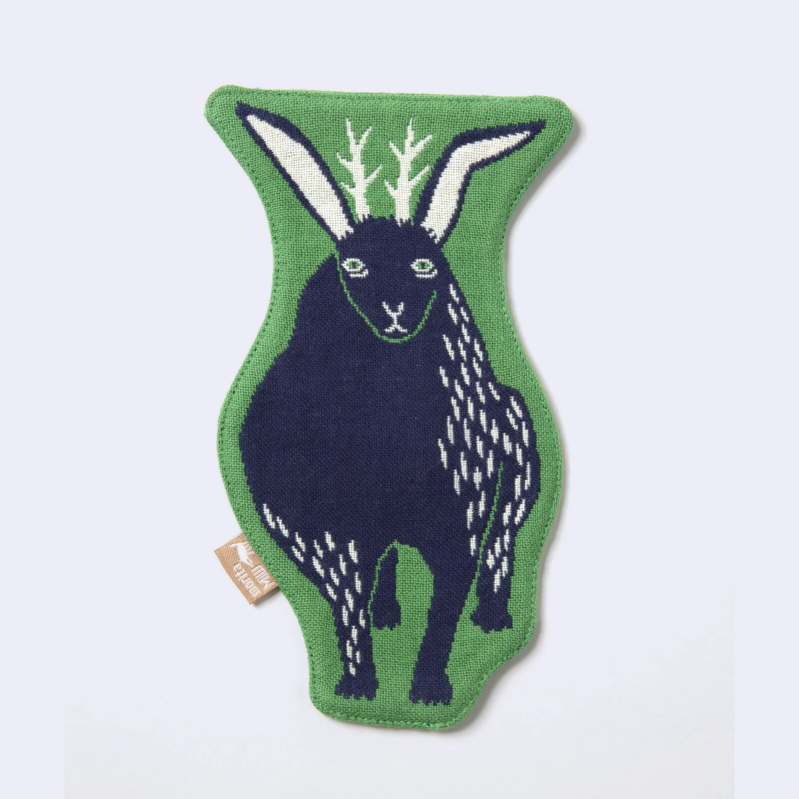 Jackalope Rabbit Fabric Coaster