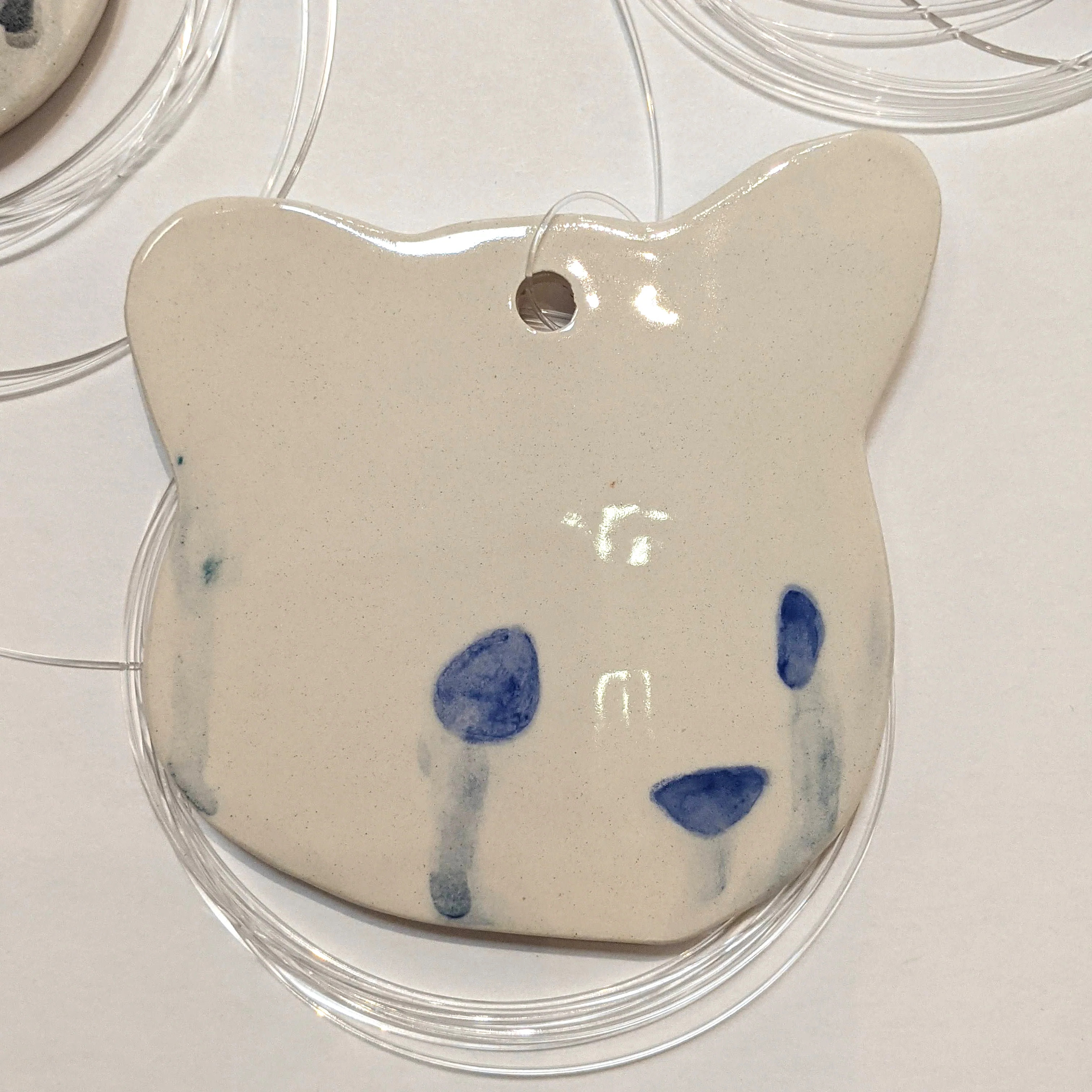 Jenn Lima - Luke Chueh: More Drawings - 4" Small Ceramic Bear Head (Facing Right) - Image 3