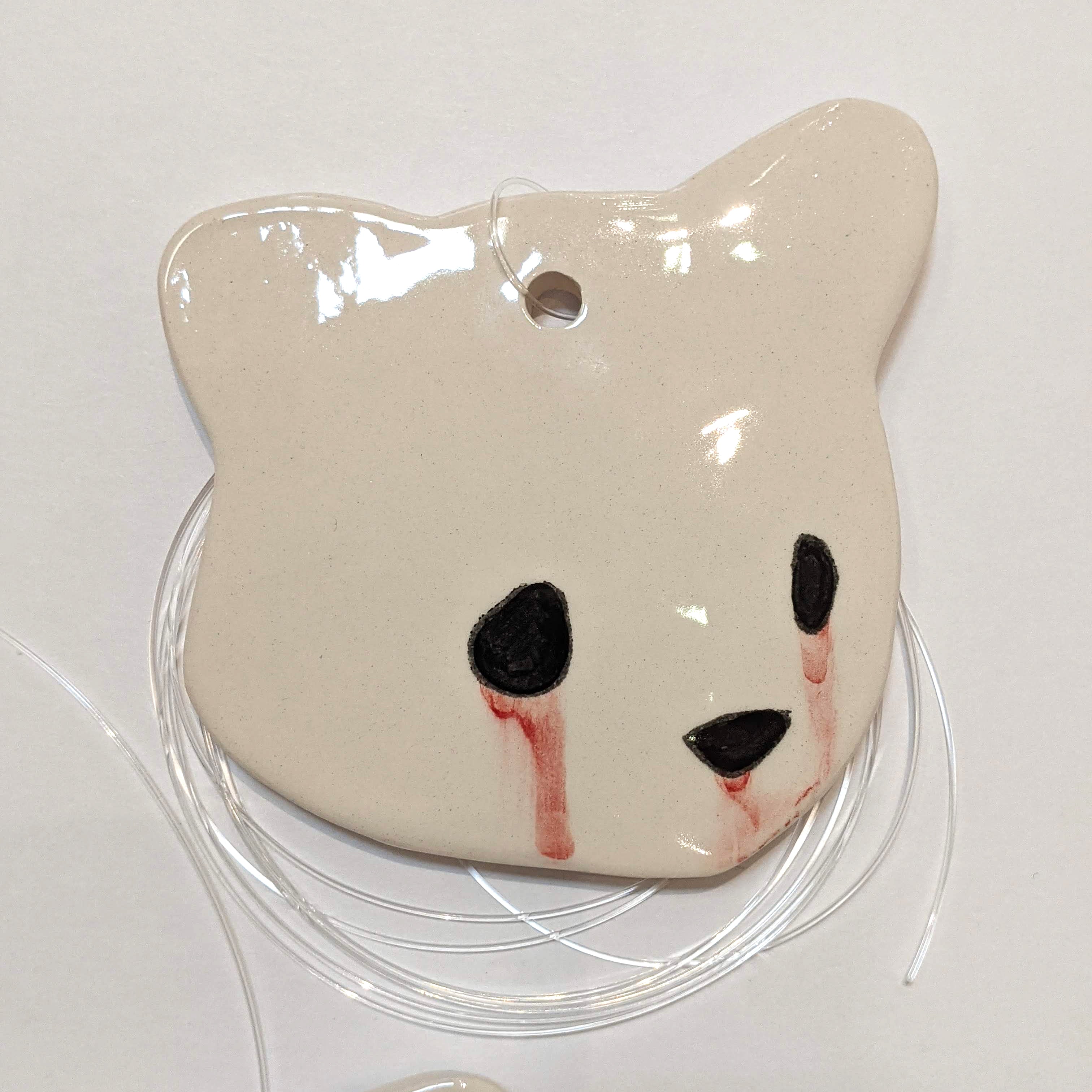 Jenn Lima - Luke Chueh: More Drawings - 4" Small Ceramic Bear Head (Facing Right) - Image 4