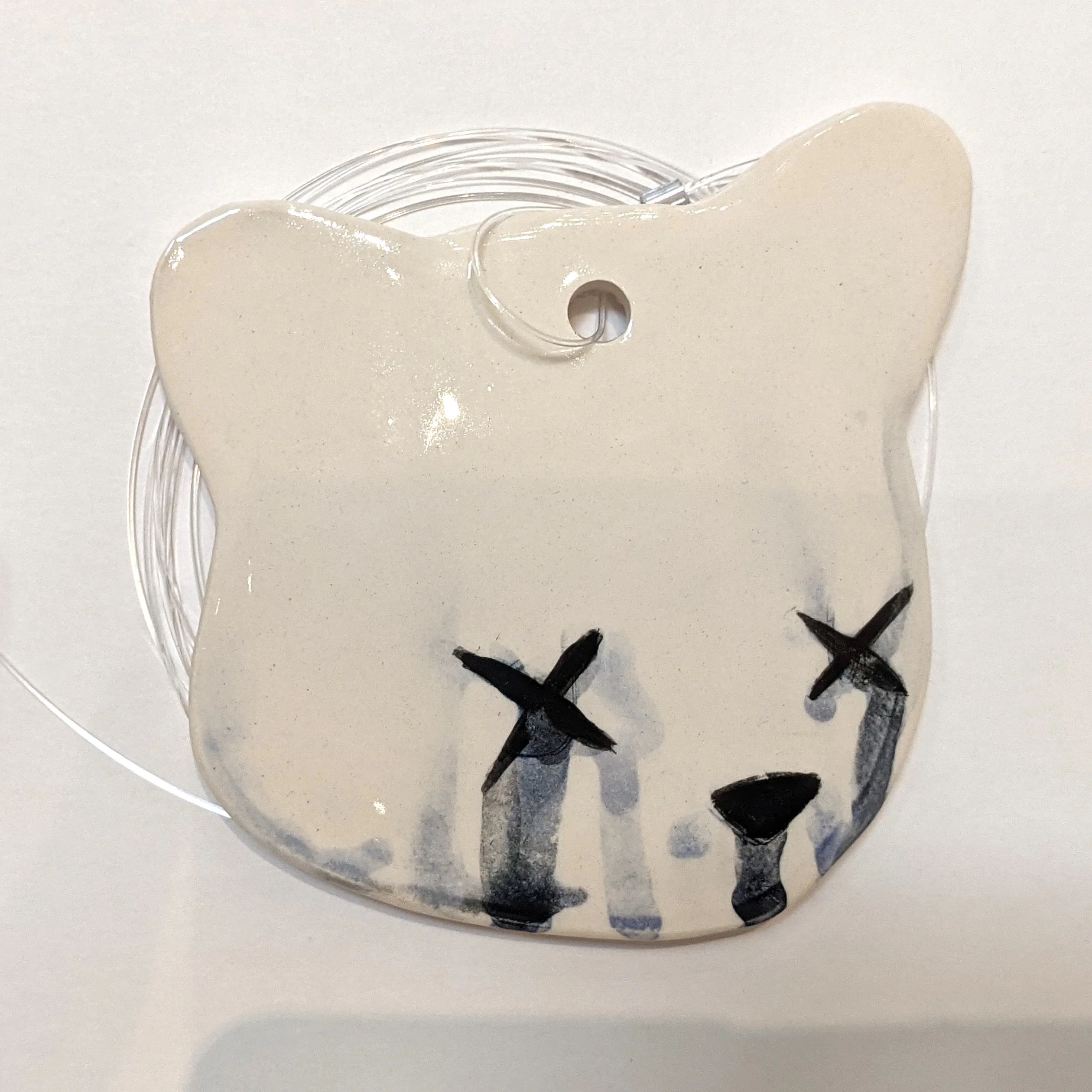 Jenn Lima - Luke Chueh: More Drawings - 4" Small Ceramic Bear Head (Facing Right) - Image 5