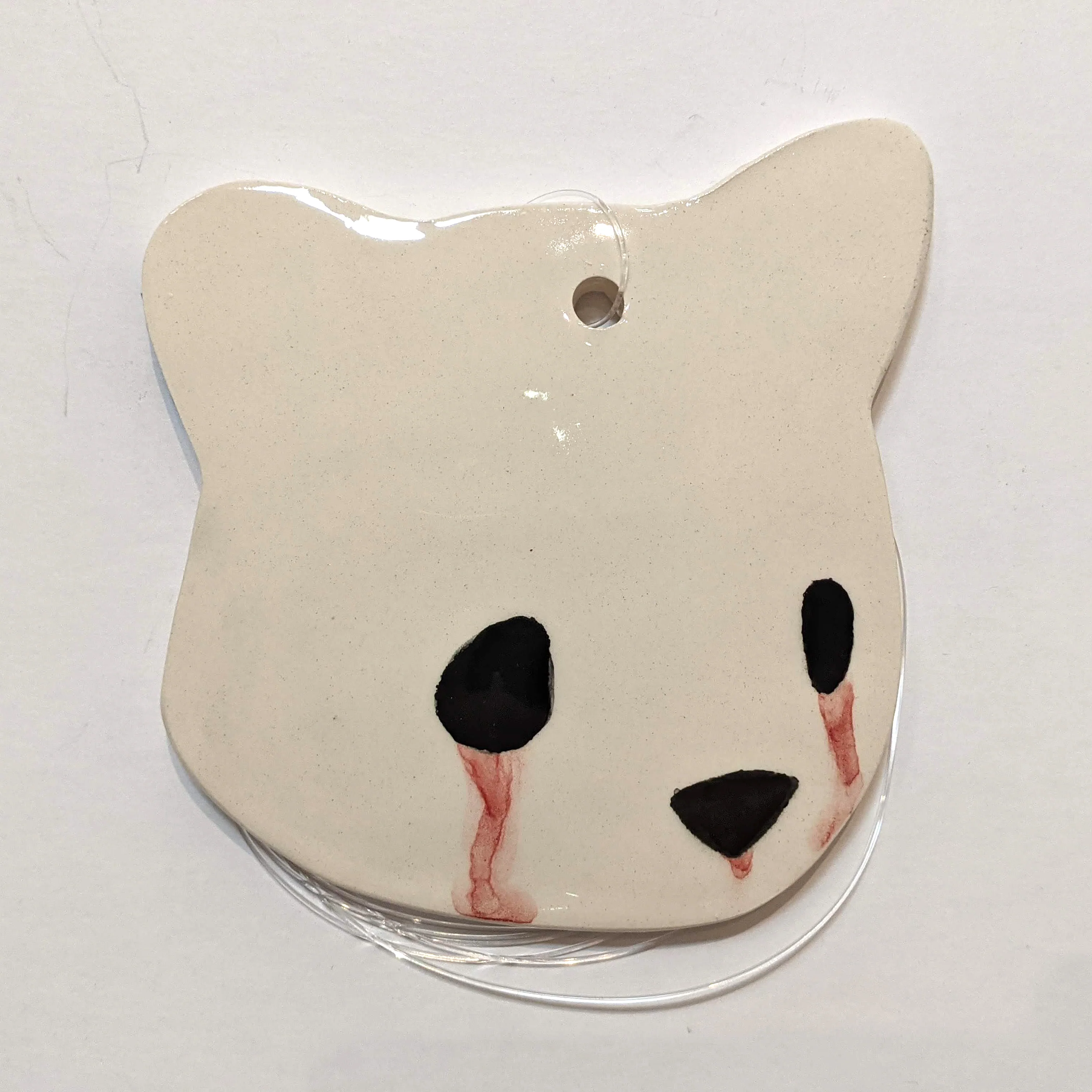 Jenn Lima - Luke Chueh: More Drawings - 4"-5" Medium Ceramic Bear Head (Facing Right) - Image 6