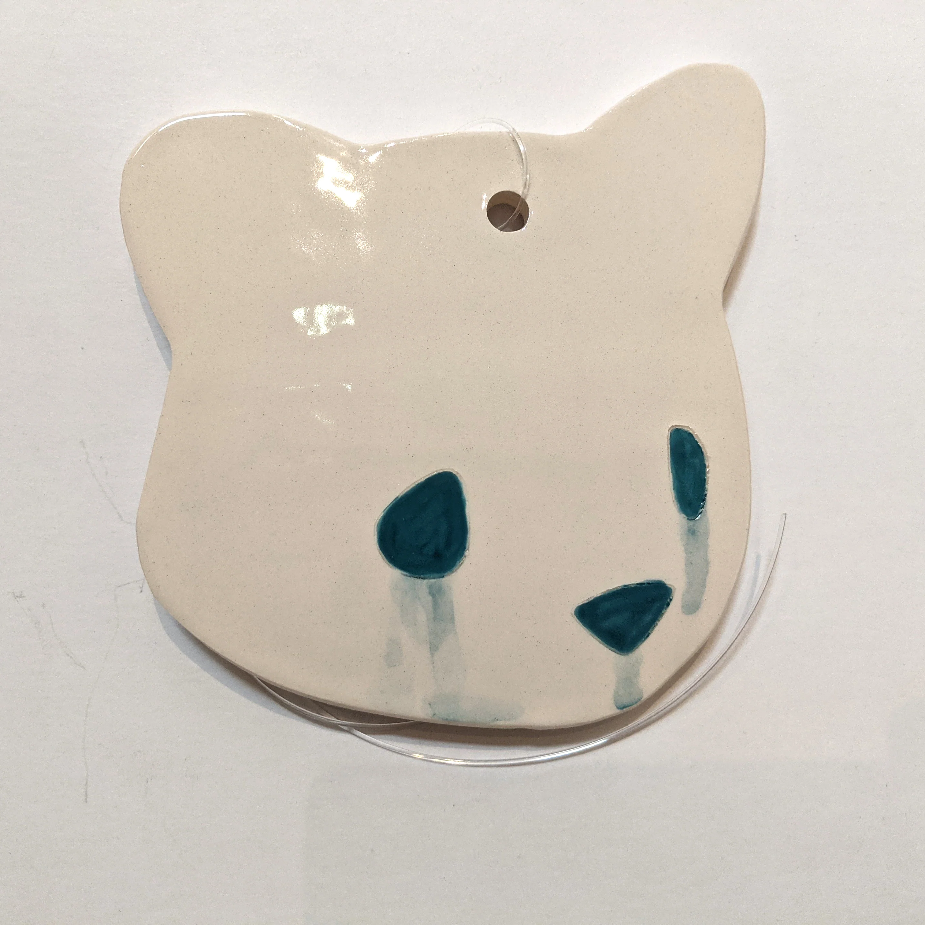 Jenn Lima - Luke Chueh: More Drawings - 4"-5" Medium Ceramic Bear Head (Facing Right) - Image 8
