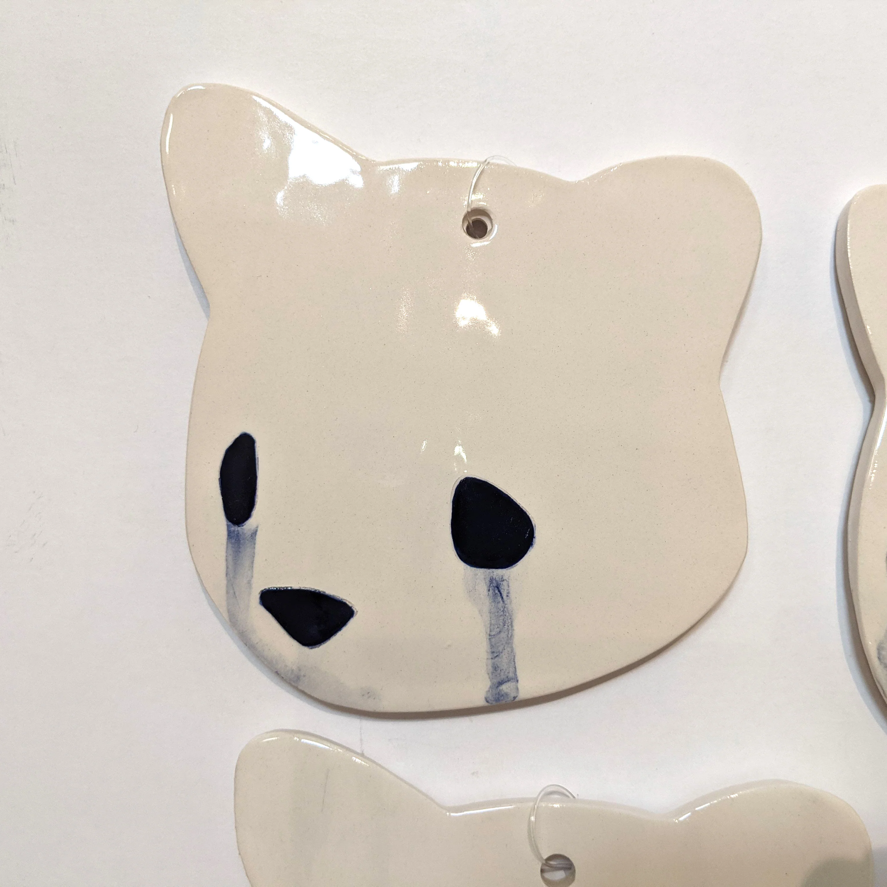 Jenn Lima - Luke Chueh: More Drawings - 6" Large Ceramic Bear Head (Left Facing) - Image 4