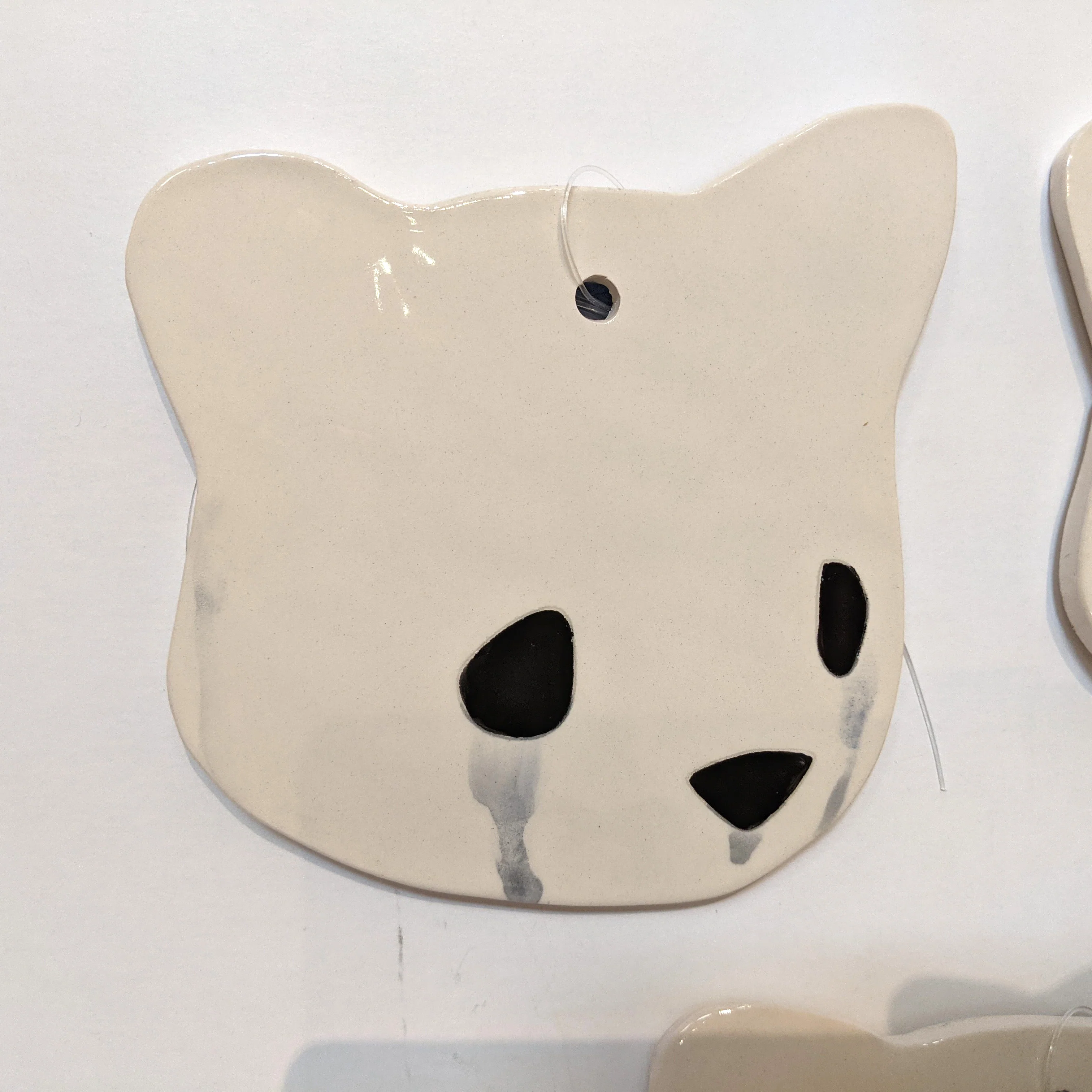 Jenn Lima - Luke Chueh: More Drawings - 6" Large Ceramic Bear Head (Right Facing) - Image 4