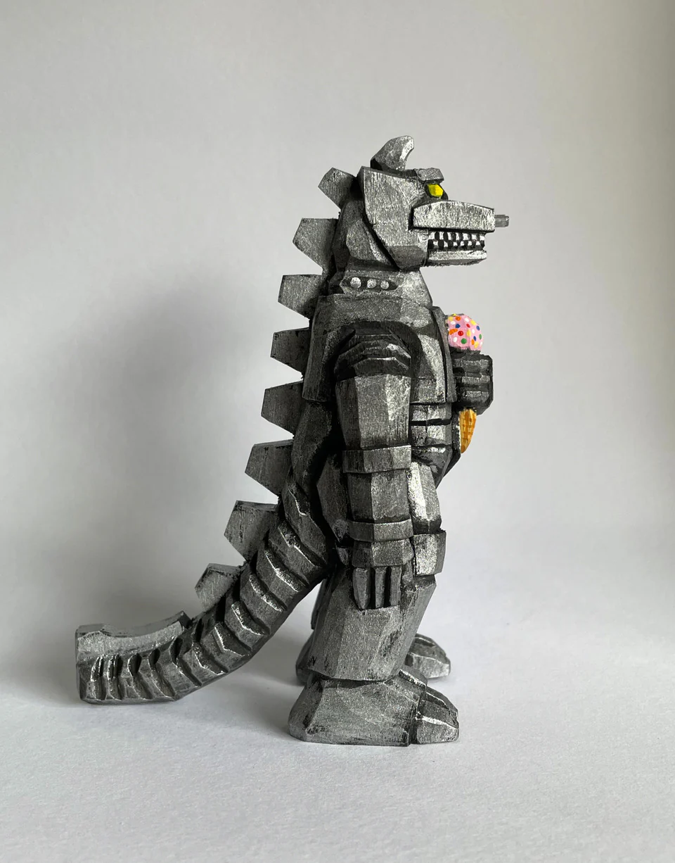 Kaiju 2022 - Jaime Soto - “Mechagodzilla Enjoying Strawberry Ice Cream” - Image 6