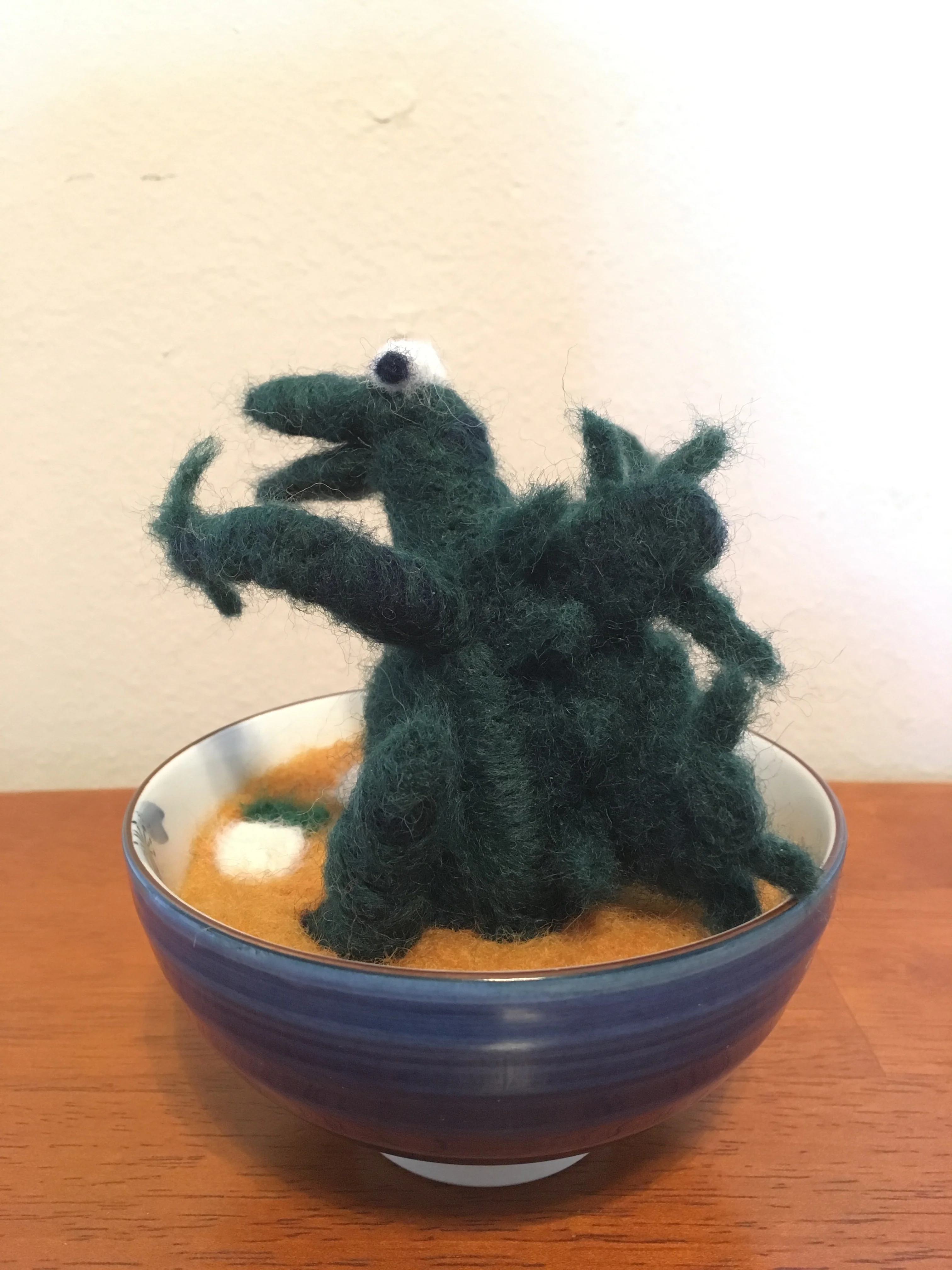 Kaiju Show - Nikki Lukas Longfish - "Miso Felted Godzilla" - Image 3