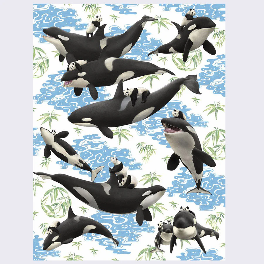 Kozyndan - Captives: Pandas & Orcas Print