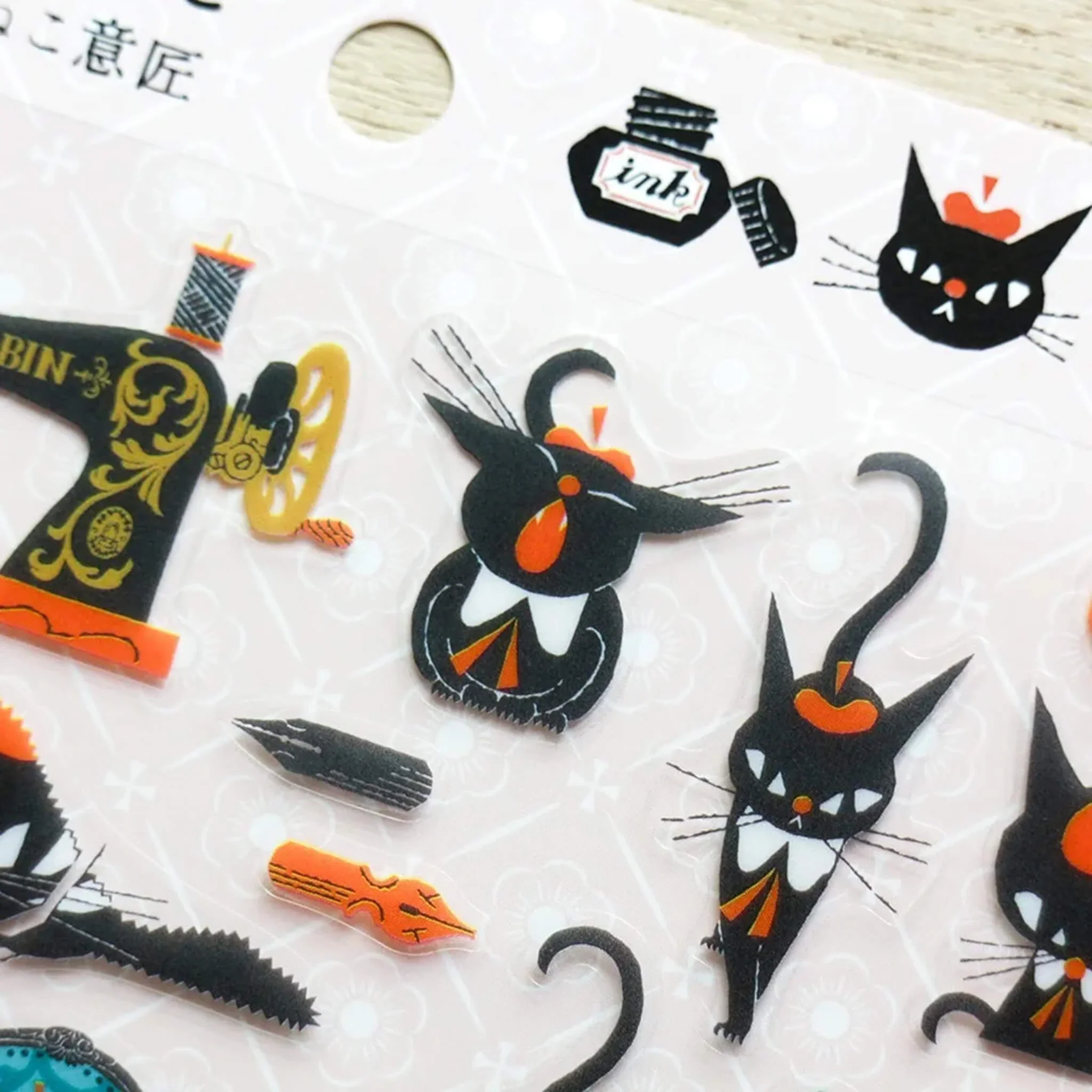 Kuroneko Design - Black Cat (Vol. 2) Sticker Sheet - Image 3