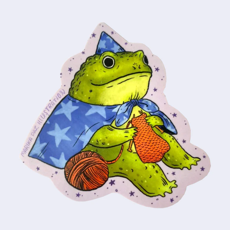 Marika Paz - "Frog Wizard" Sticker