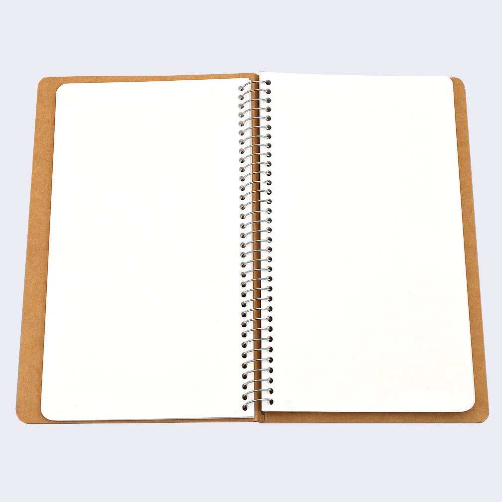 MD Spiral Ring Blank Paper Notebook (Large) A5 Slim - Image 3