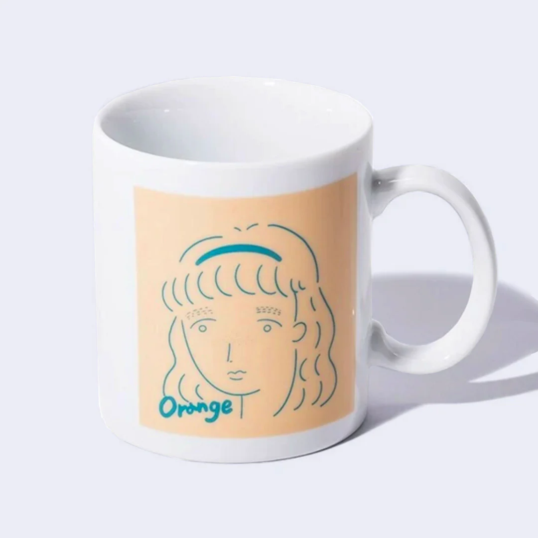 Mino Ware Color Ceramic Mug (Orange)