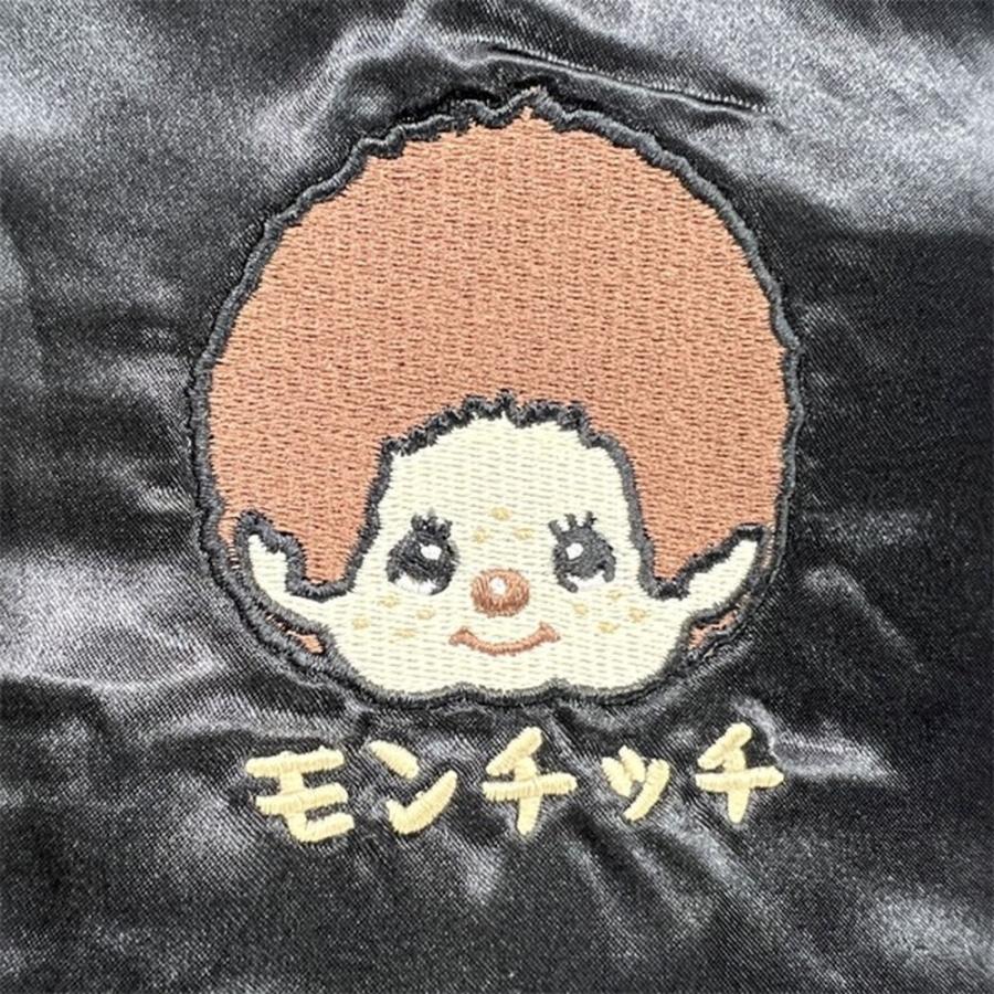 Monchhichi x Mt. Fuji Sukajan Bomber Jacket (Black) - Image 4