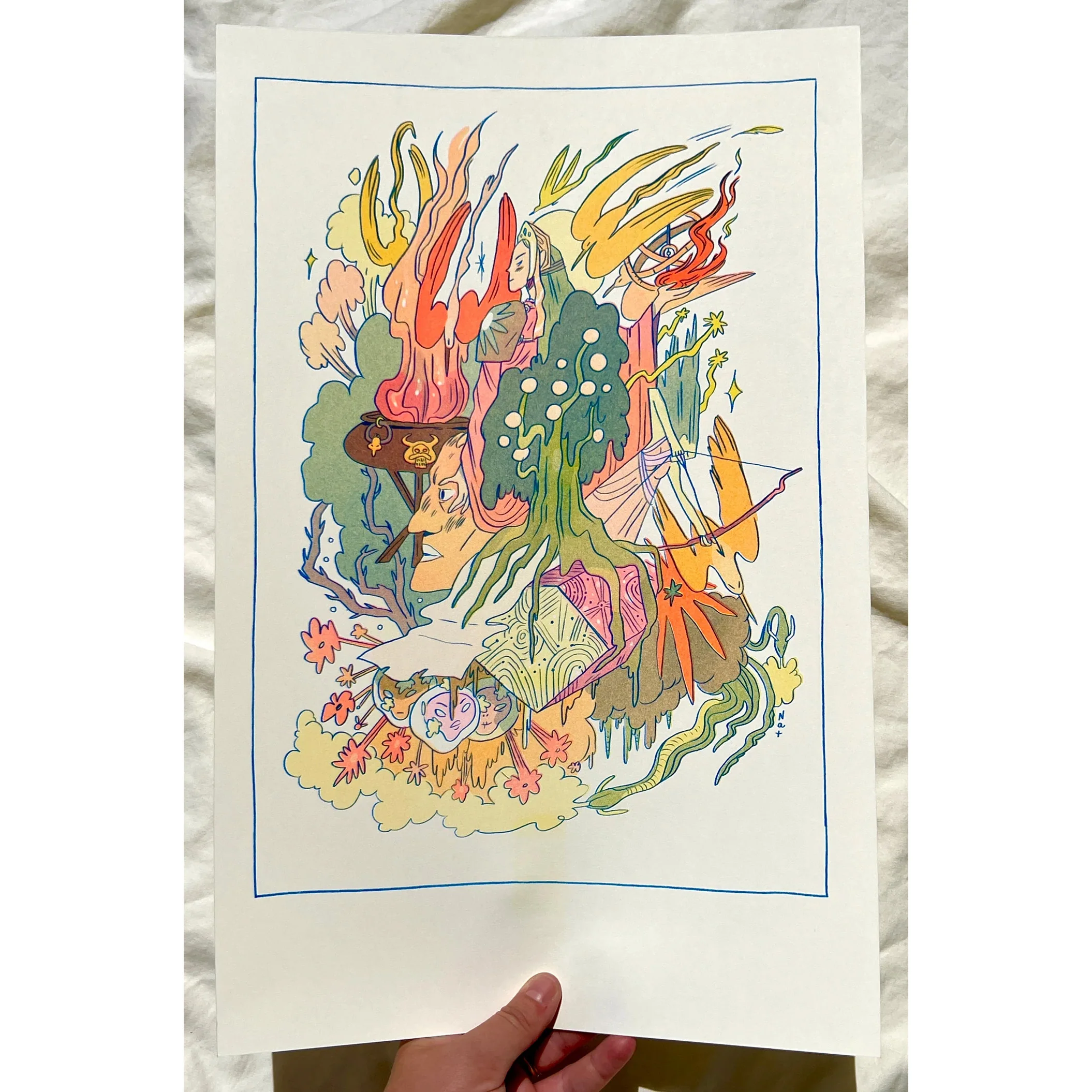 Natalie Andrewson - "Iron Song" Risograph