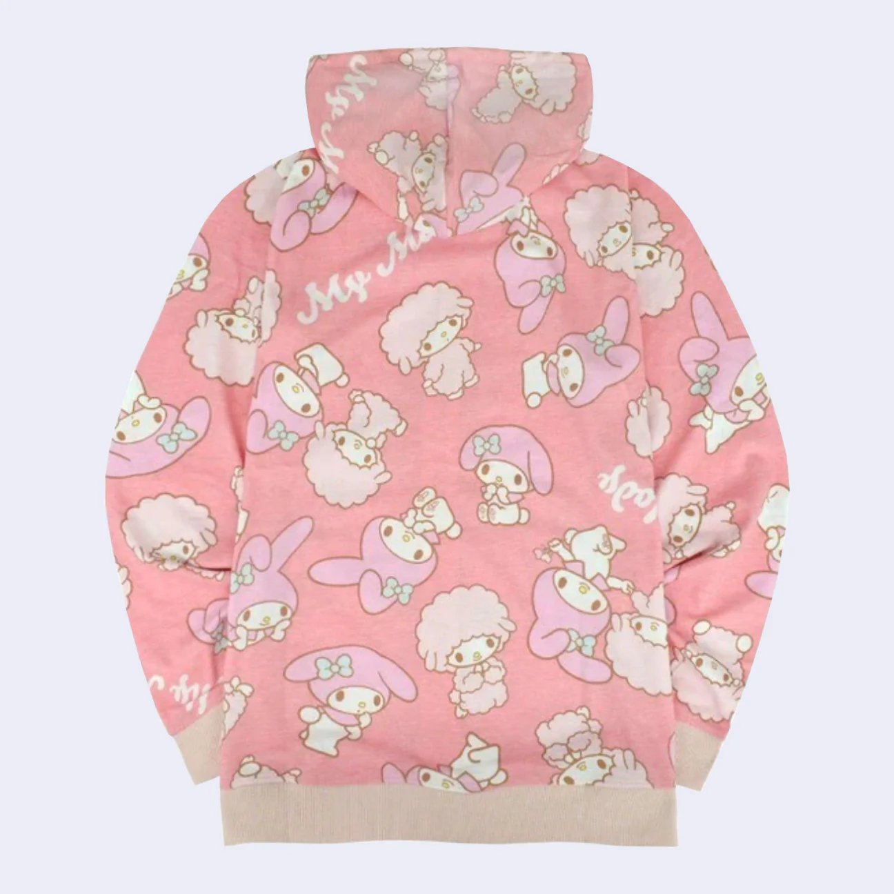 My Melody All-Over-Pattern Zip-up Hoody Jacket (Pink) - Image 2