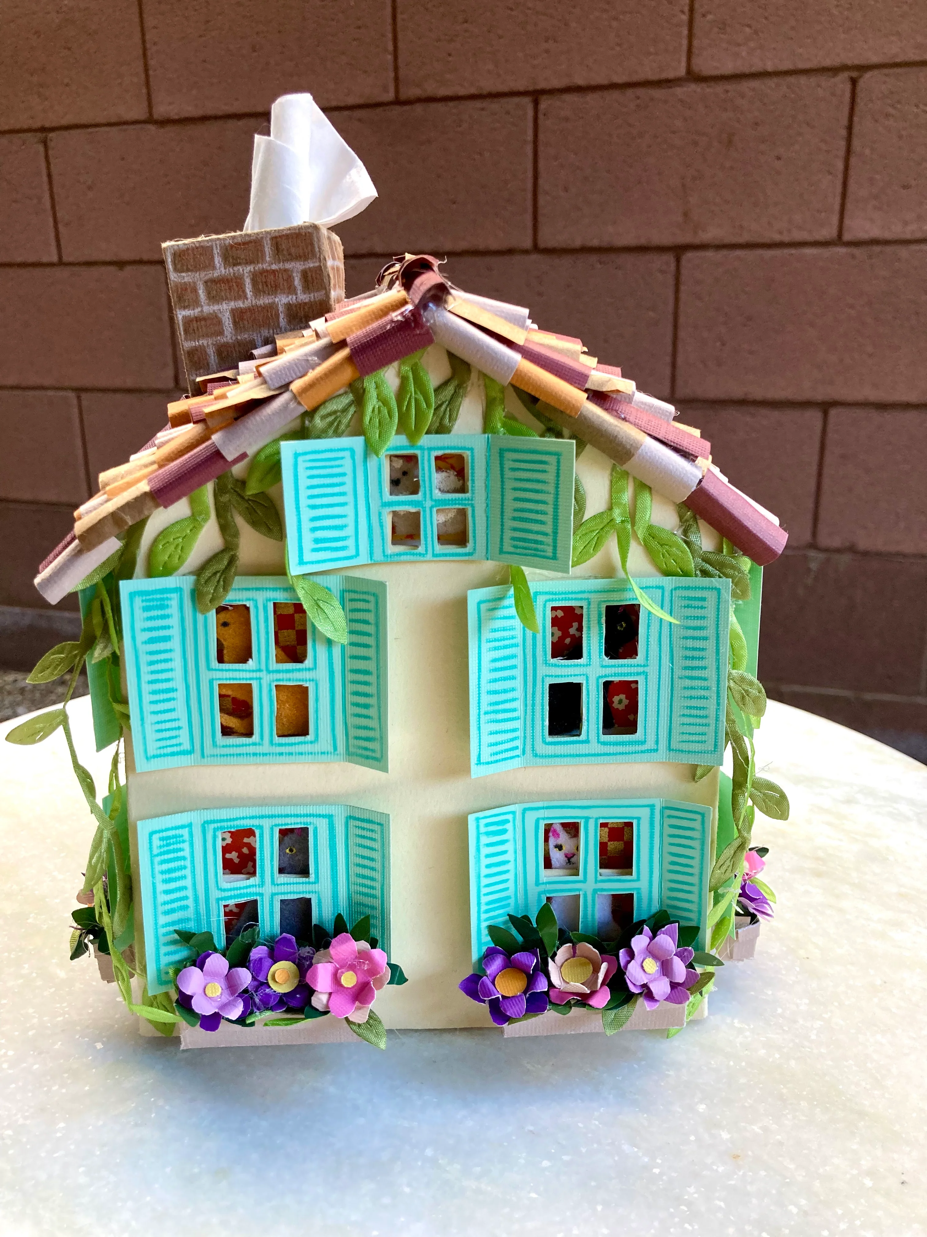 Neko Show 2025 - Anna See - "Cozy Catswold Cottage Tissue Box Holder" - Image 3